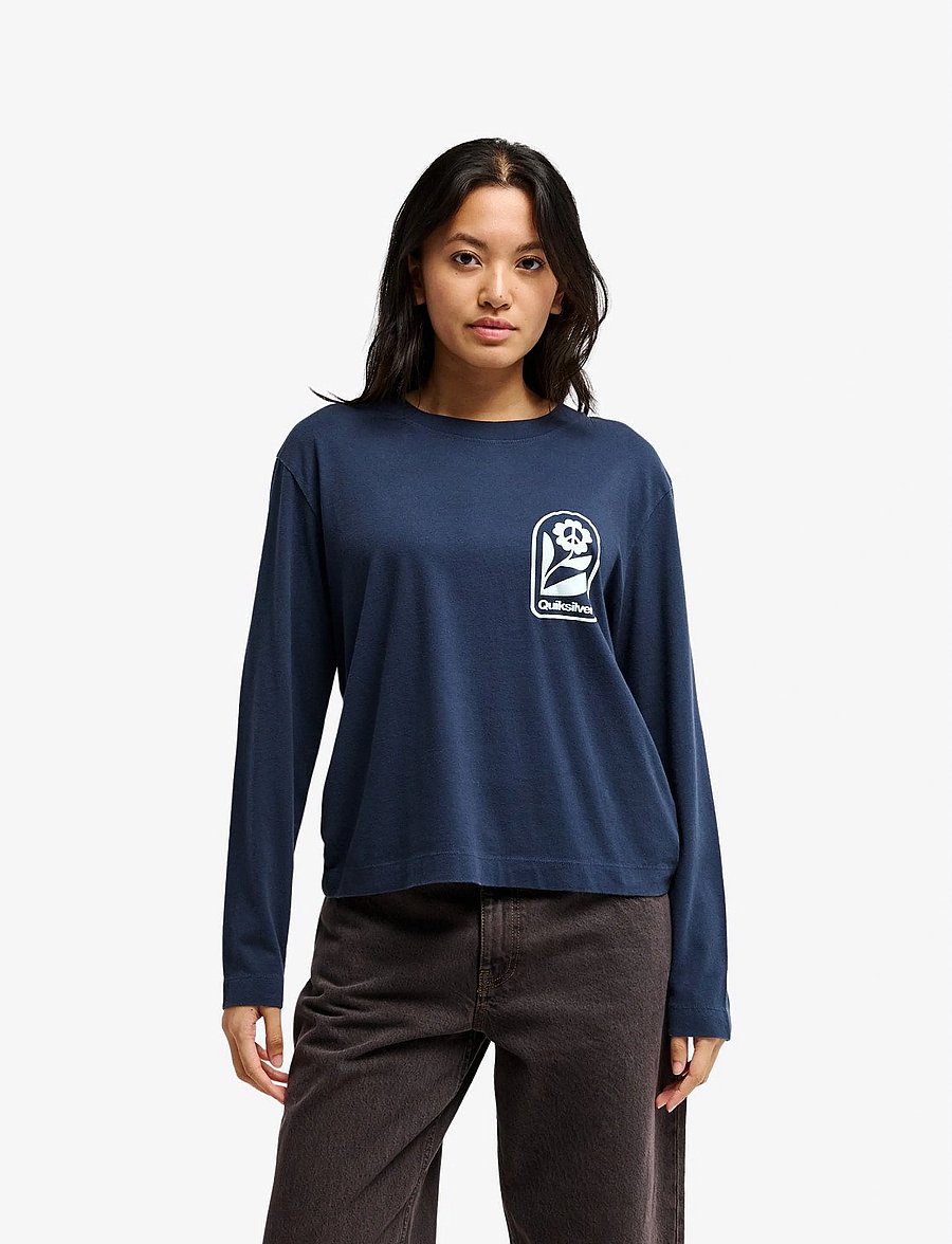 Quiksilver - STANDARD LS TEE - langarmshirts - dark navy - 0
