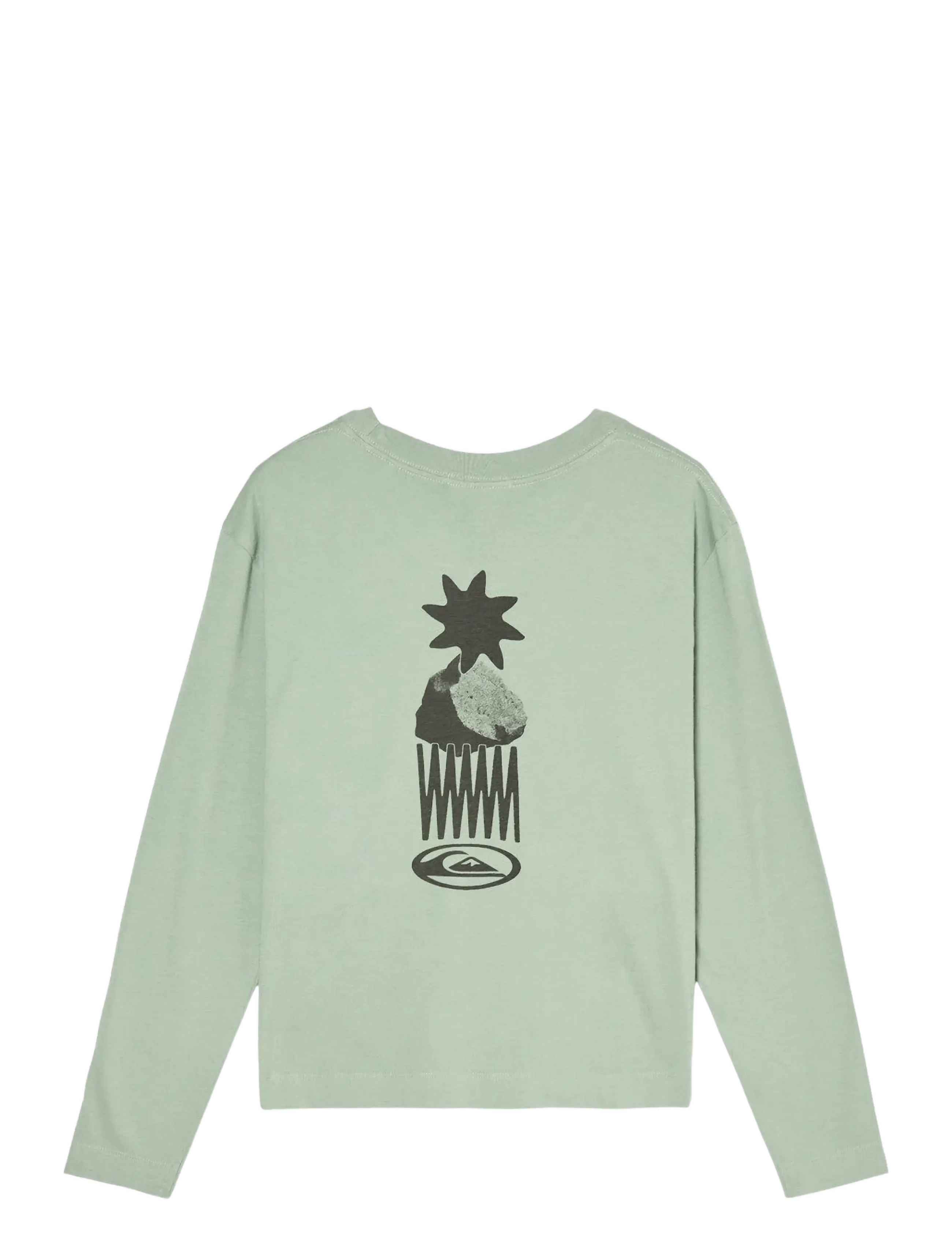 Quiksilver - STANDARD LS TEE - pikkade varrukatega alussärgid - iceberg green - 2
