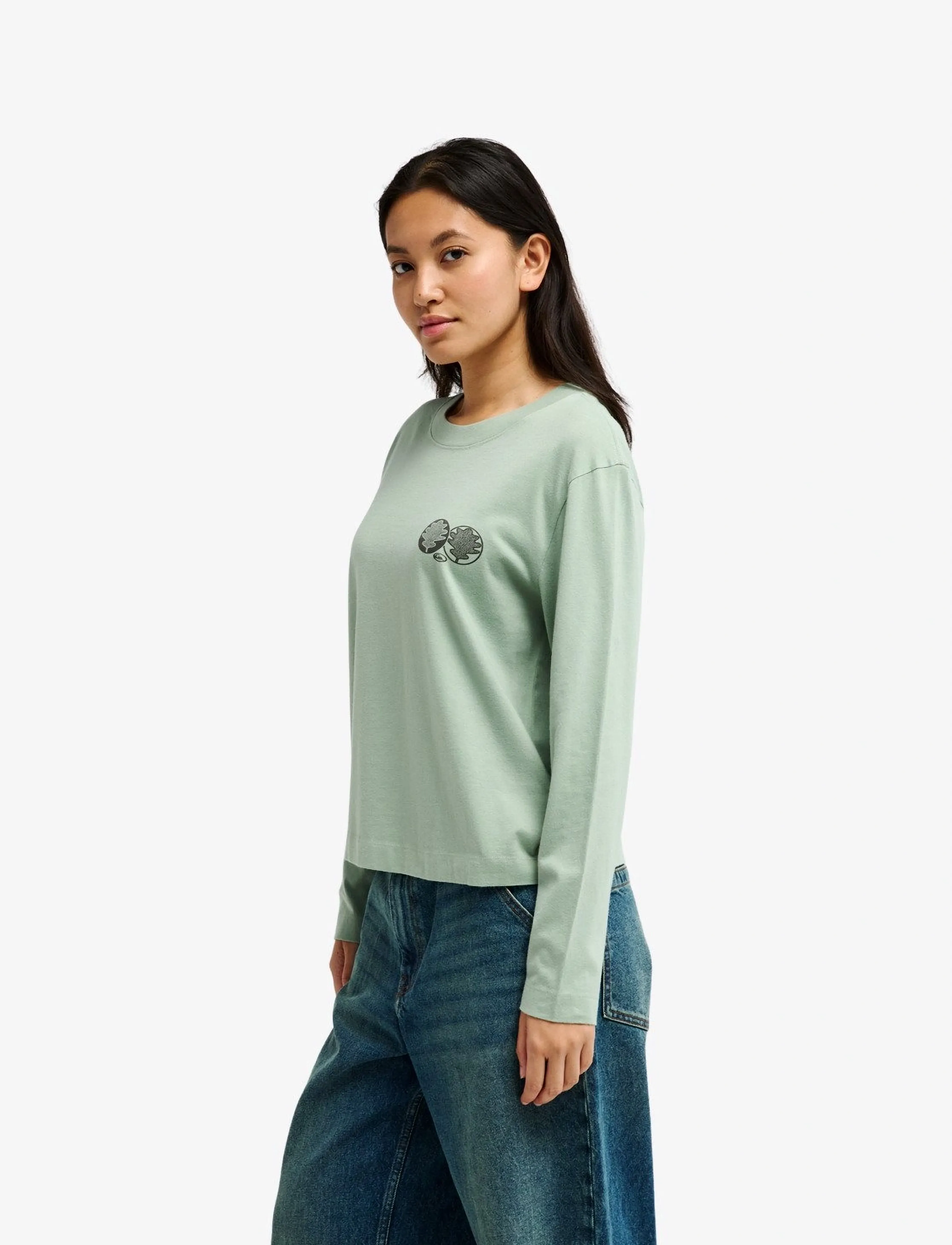 Quiksilver - STANDARD LS TEE - pikkade varrukatega alussärgid - iceberg green - 5