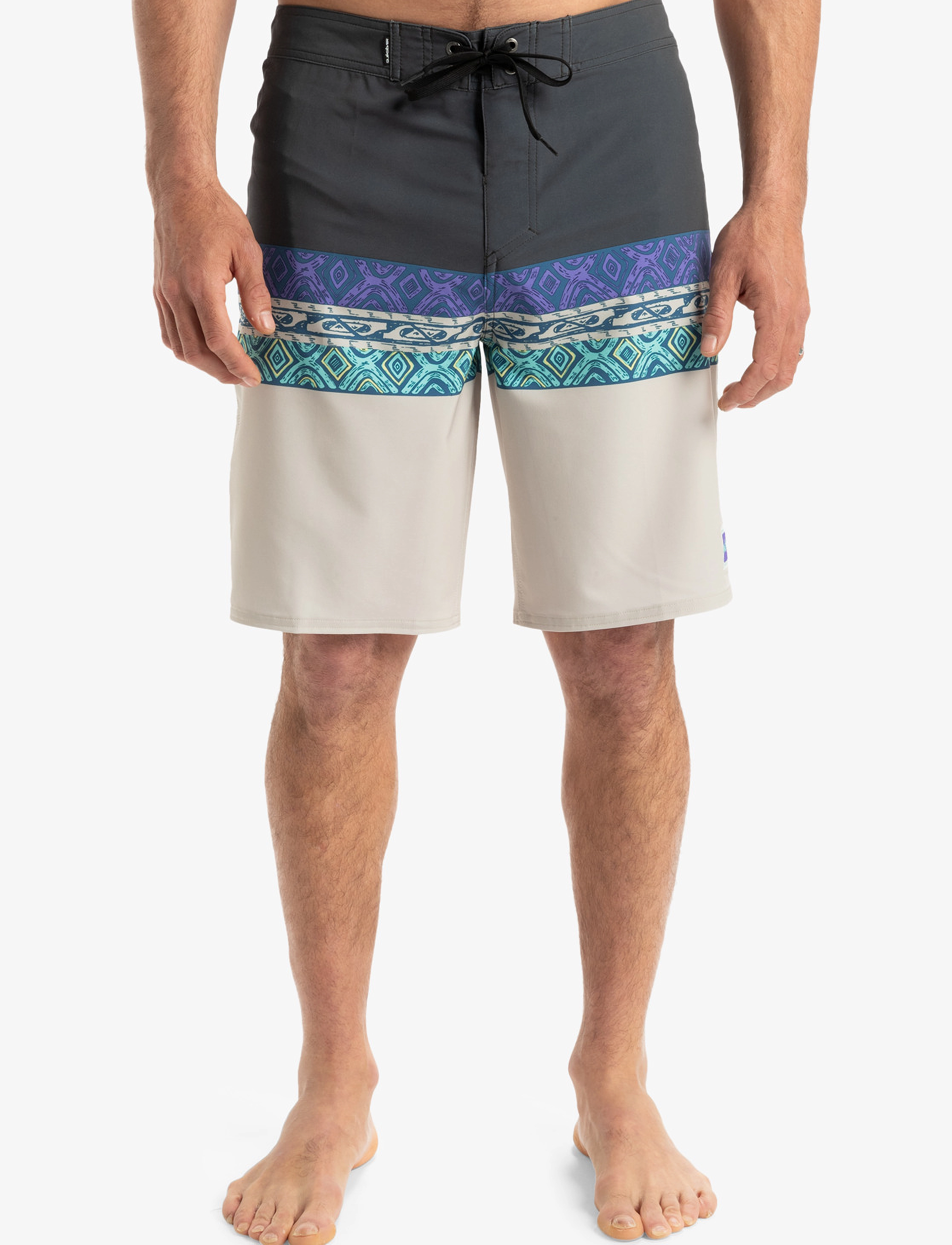 Quiksilver Surfsilk Straight Leg 20, Mænd, Boardshorts, Multi/mønstret, Str: 30
