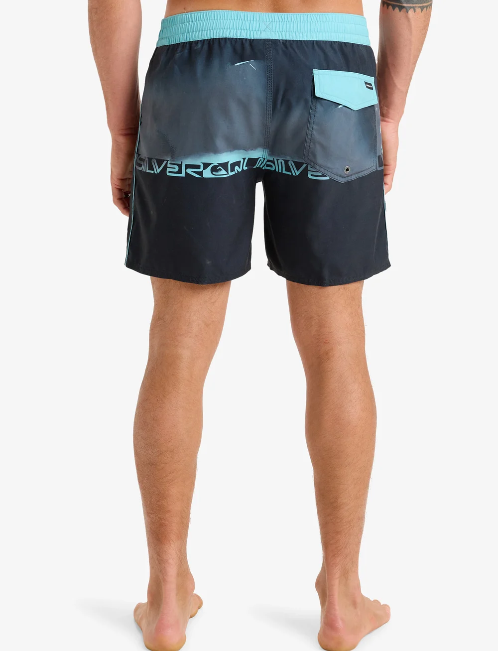 Quiksilver - EVERYDAY HALF JAM 16 - lühikesed ujumispüksid - black wordblock - 3