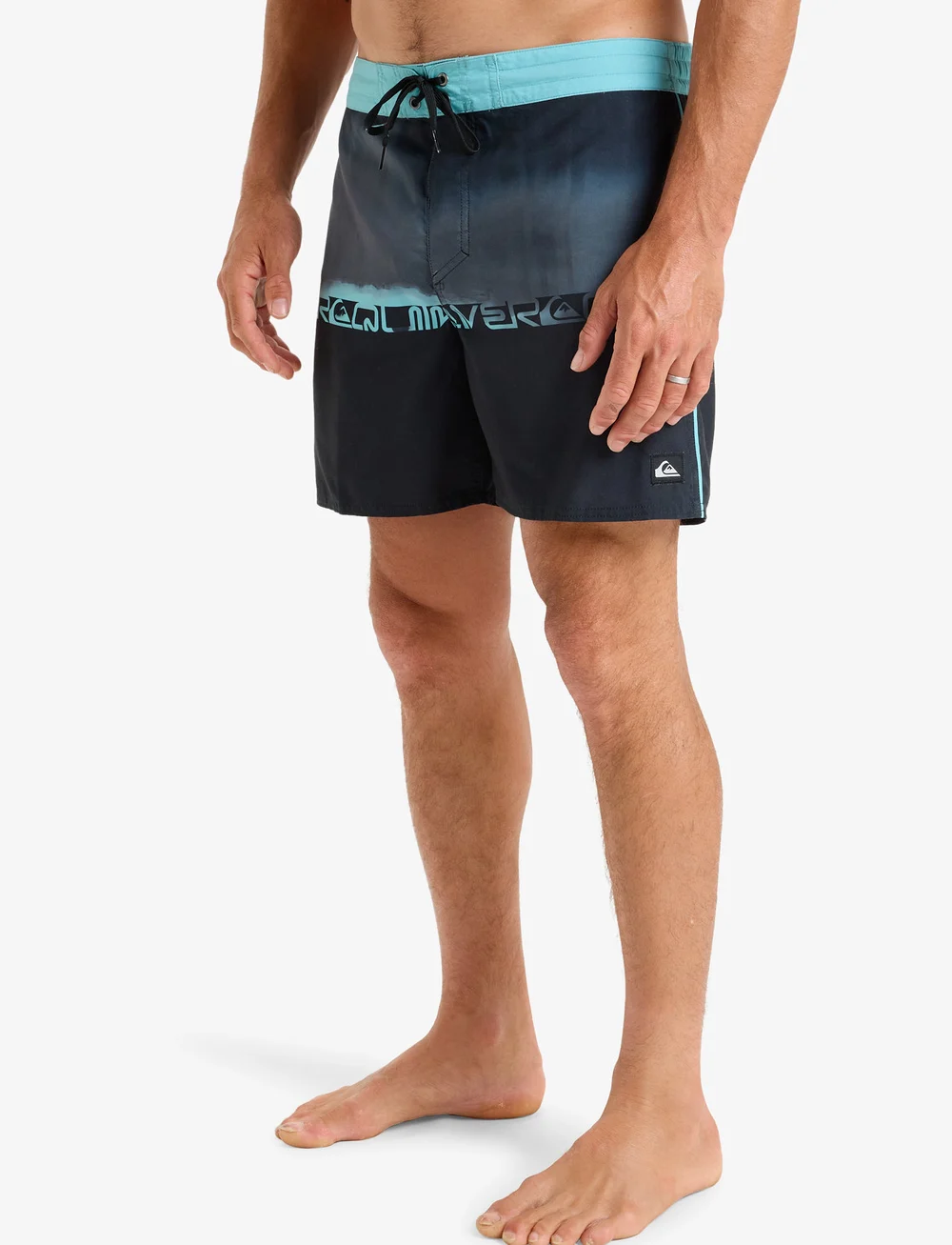 Quiksilver - EVERYDAY HALF JAM 16 - lühikesed ujumispüksid - black wordblock - 5