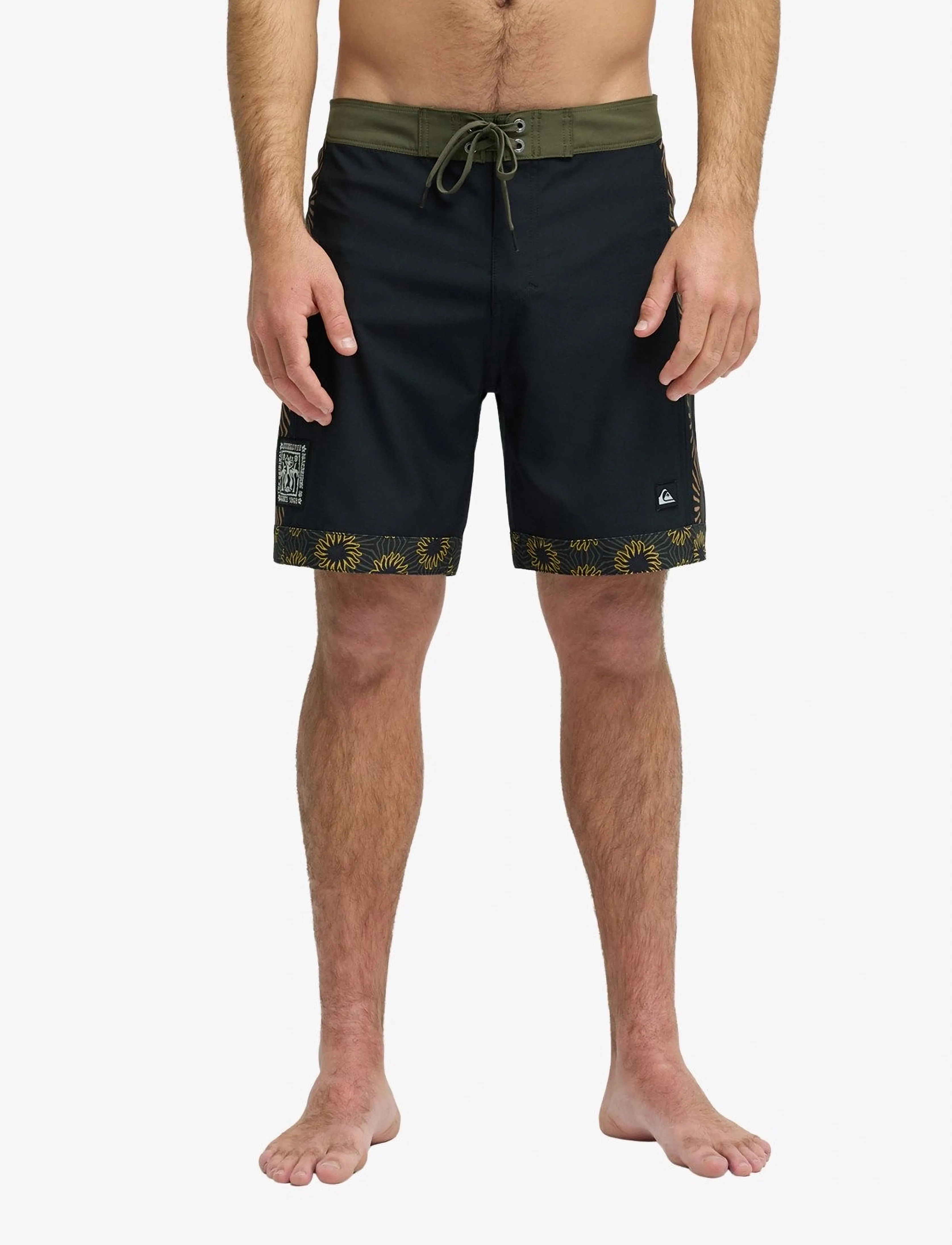 Quiksilver Surfsilk Nomad 18, Mænd, Mønstrede Boardshorts, Sort, Str: 30