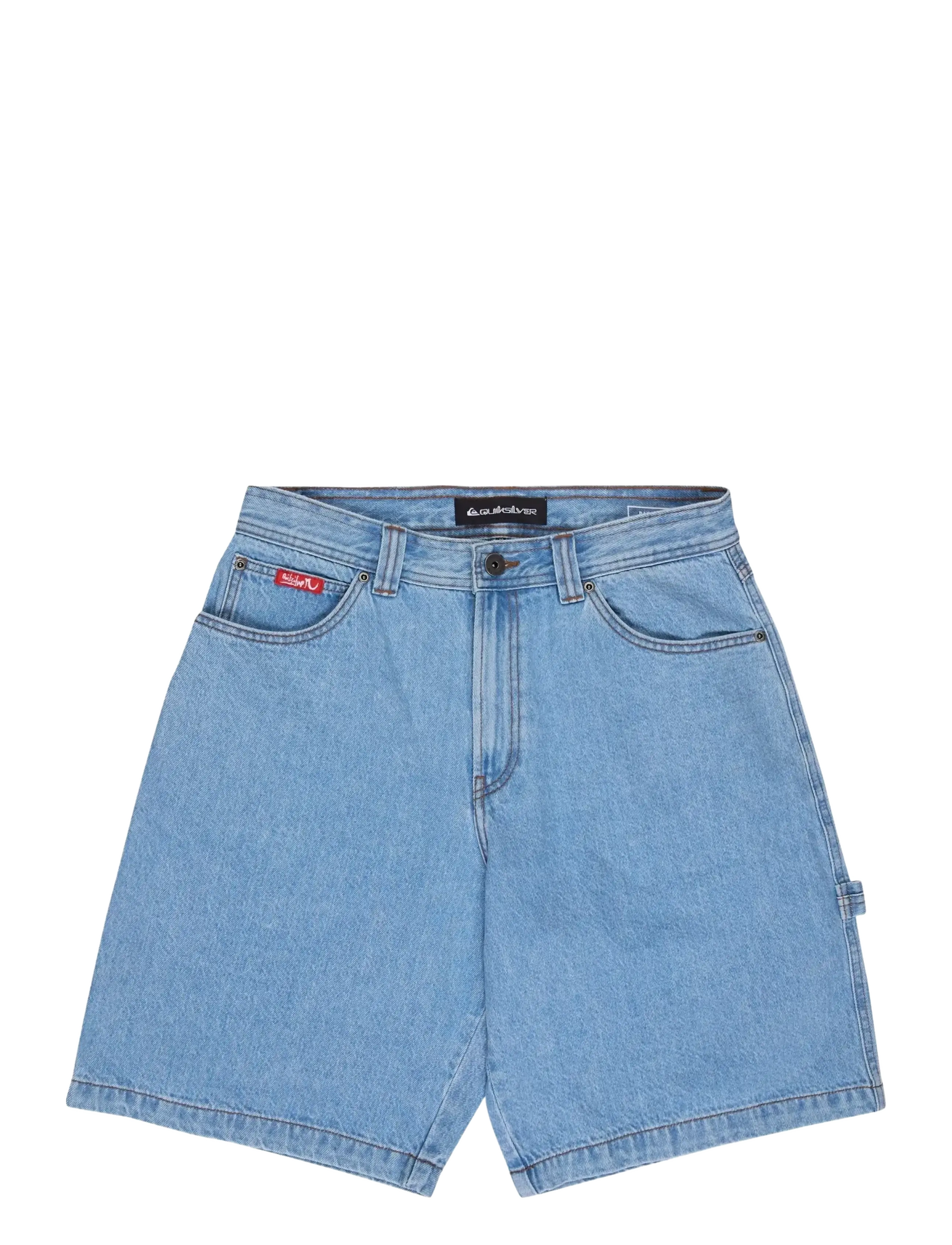 Quiksilver YG BAGGY DENIM SHORT - Drabužiai - INDIGO LIGHT / blue