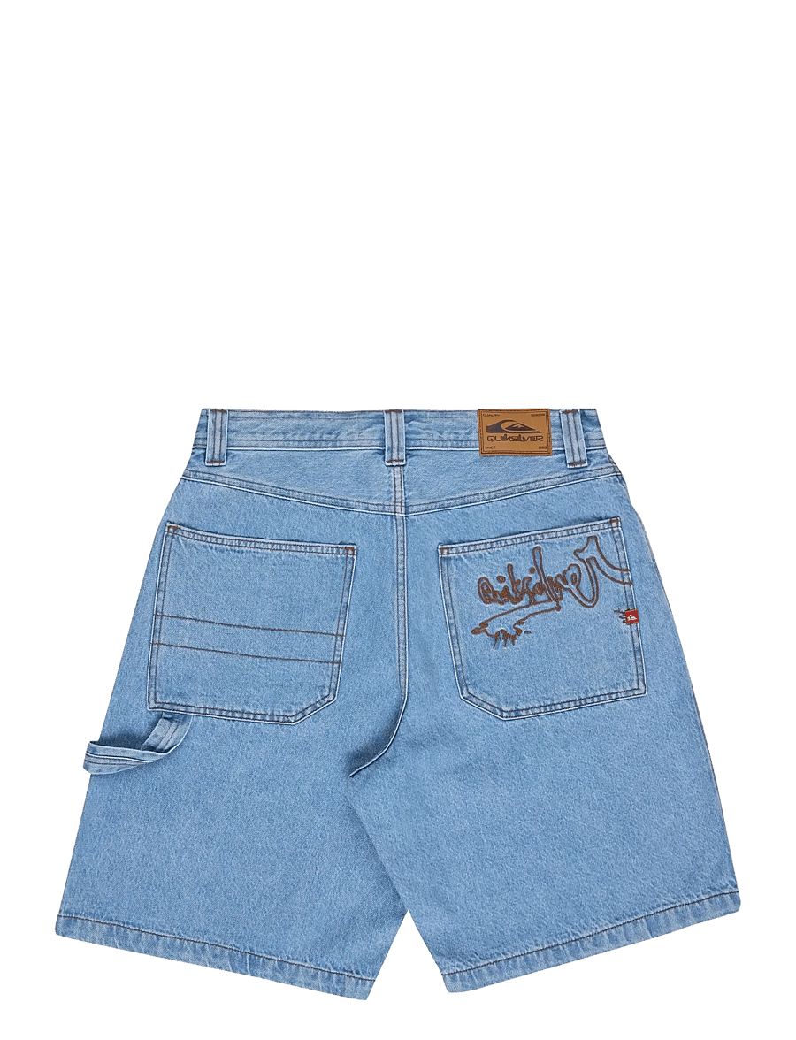 Quiksilver - YG BAGGY DENIM SHORT - freizeit shorts - indigo light - 2