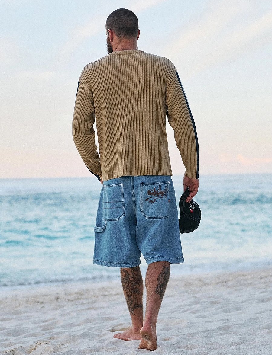 Quiksilver - YG BAGGY DENIM SHORT - freizeit shorts - indigo light - 3