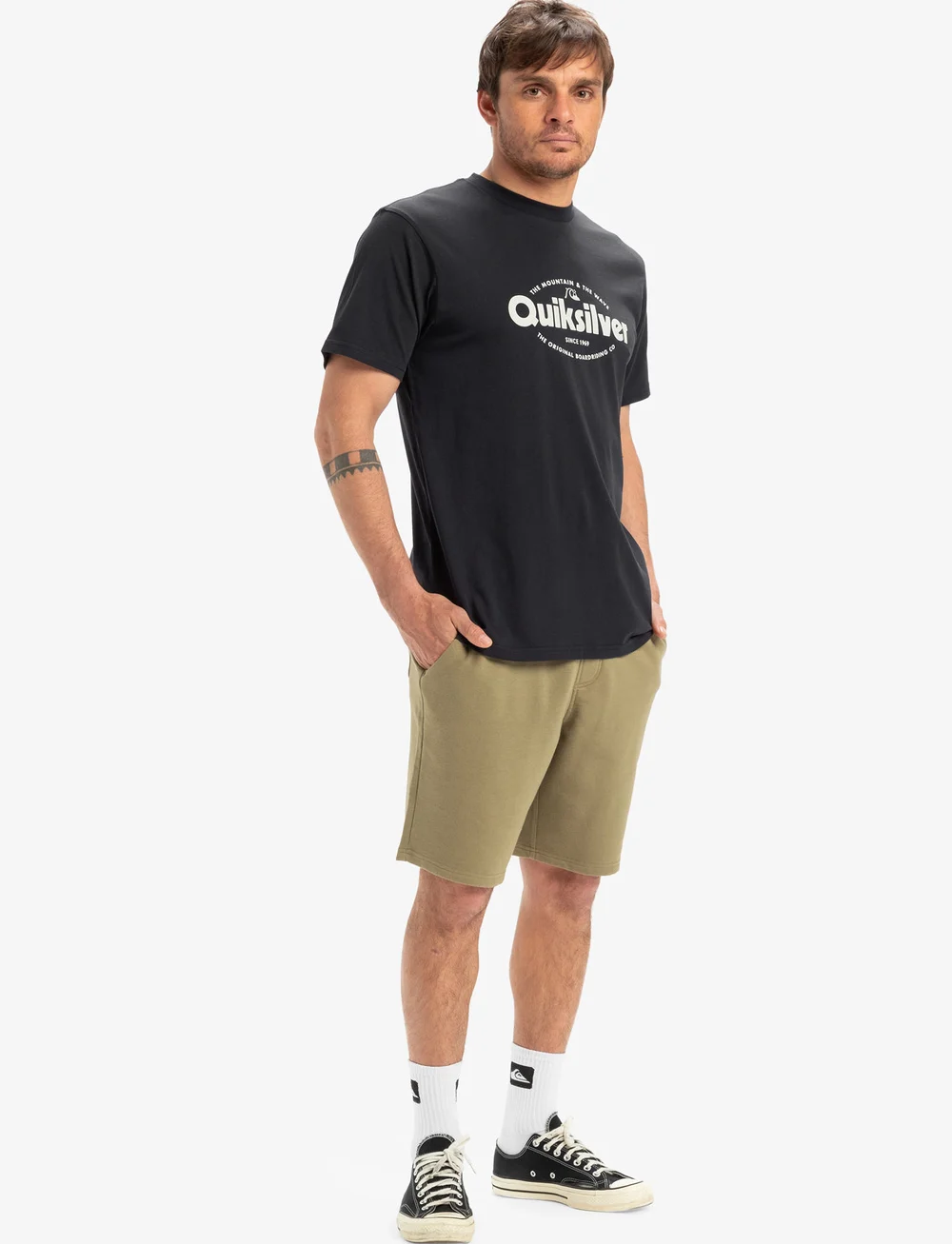 Quiksilver - SALT WATER FLEECE SHORT - hosen - aloe - 4