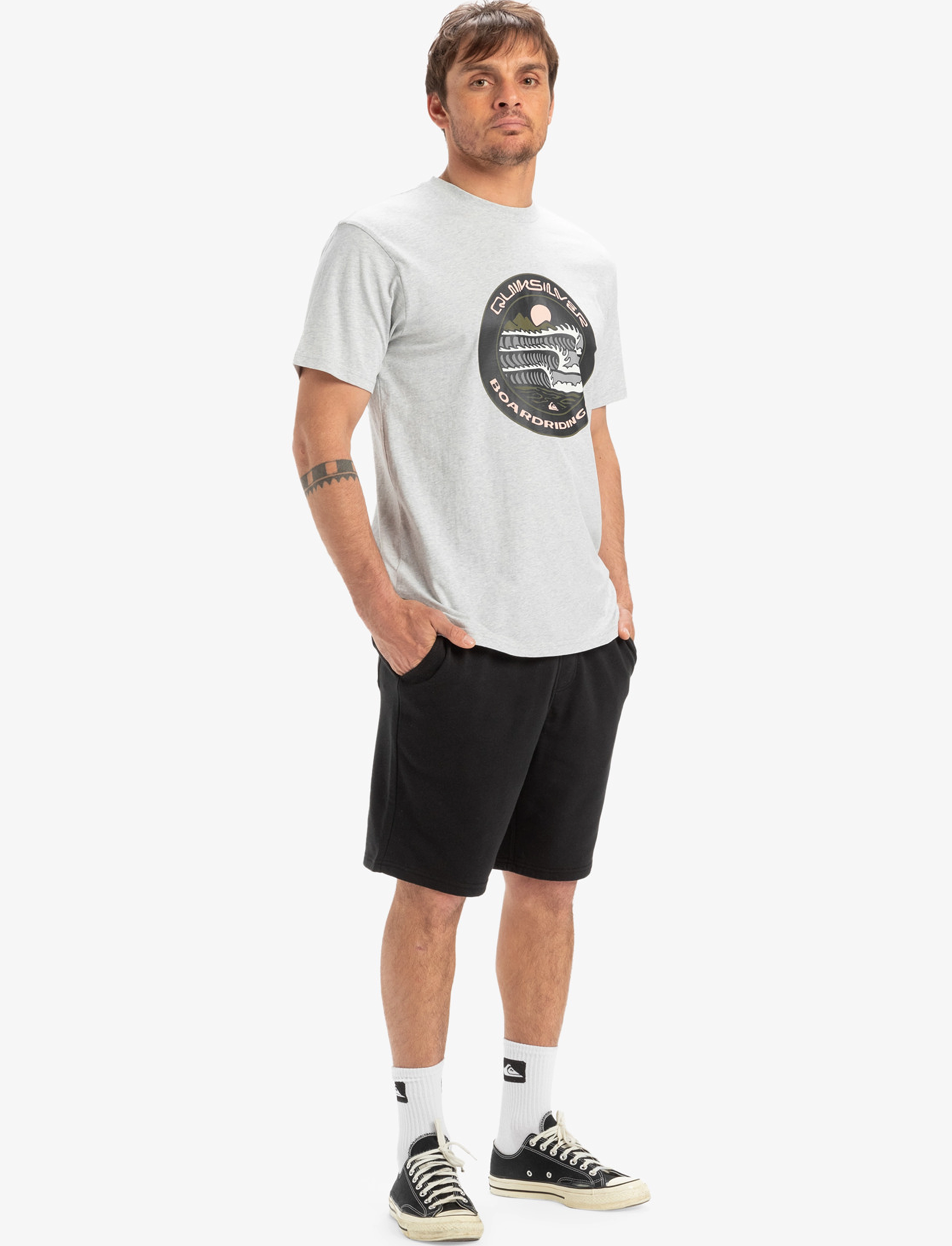 Quiksilver - SALT WATER FLEECE SHORT - bottoms - black - 4
