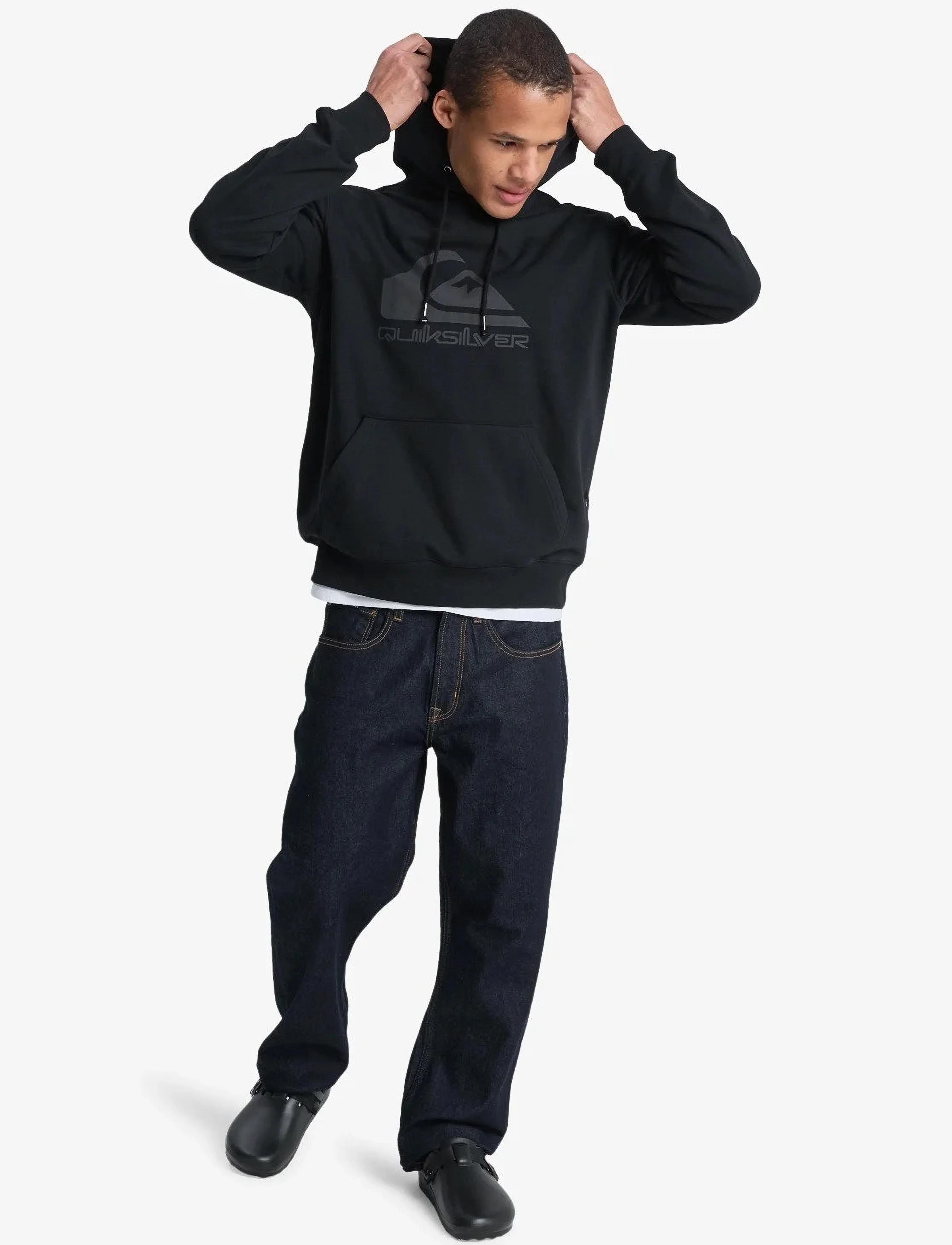 Huvtröjor Quiksilver COMP LOGO HOODIE 7
