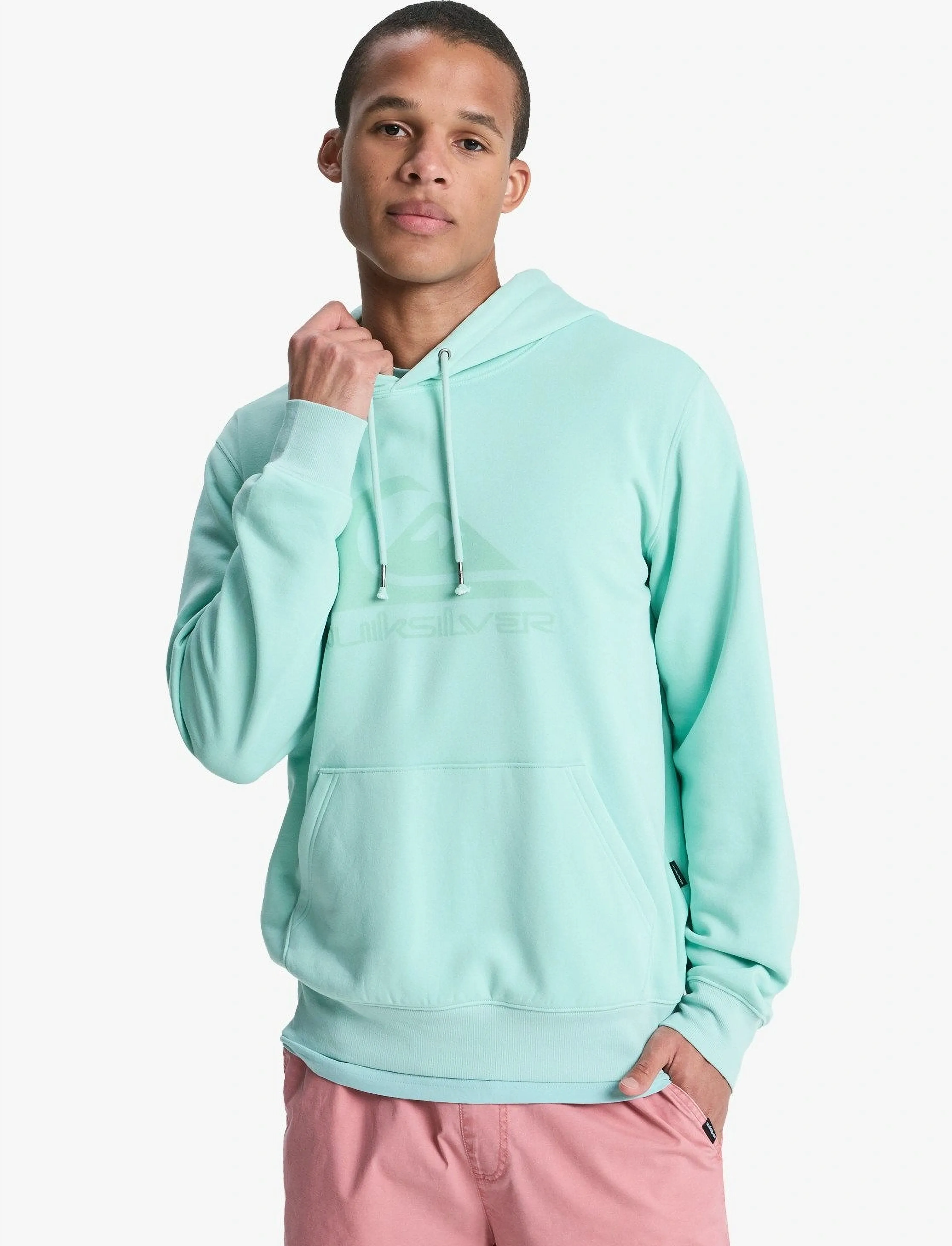 Quiksilver Comp Logo Hoodie, L, Blue, Sport Sweatshirts & Hoodies > Sport Hoodies, Herre