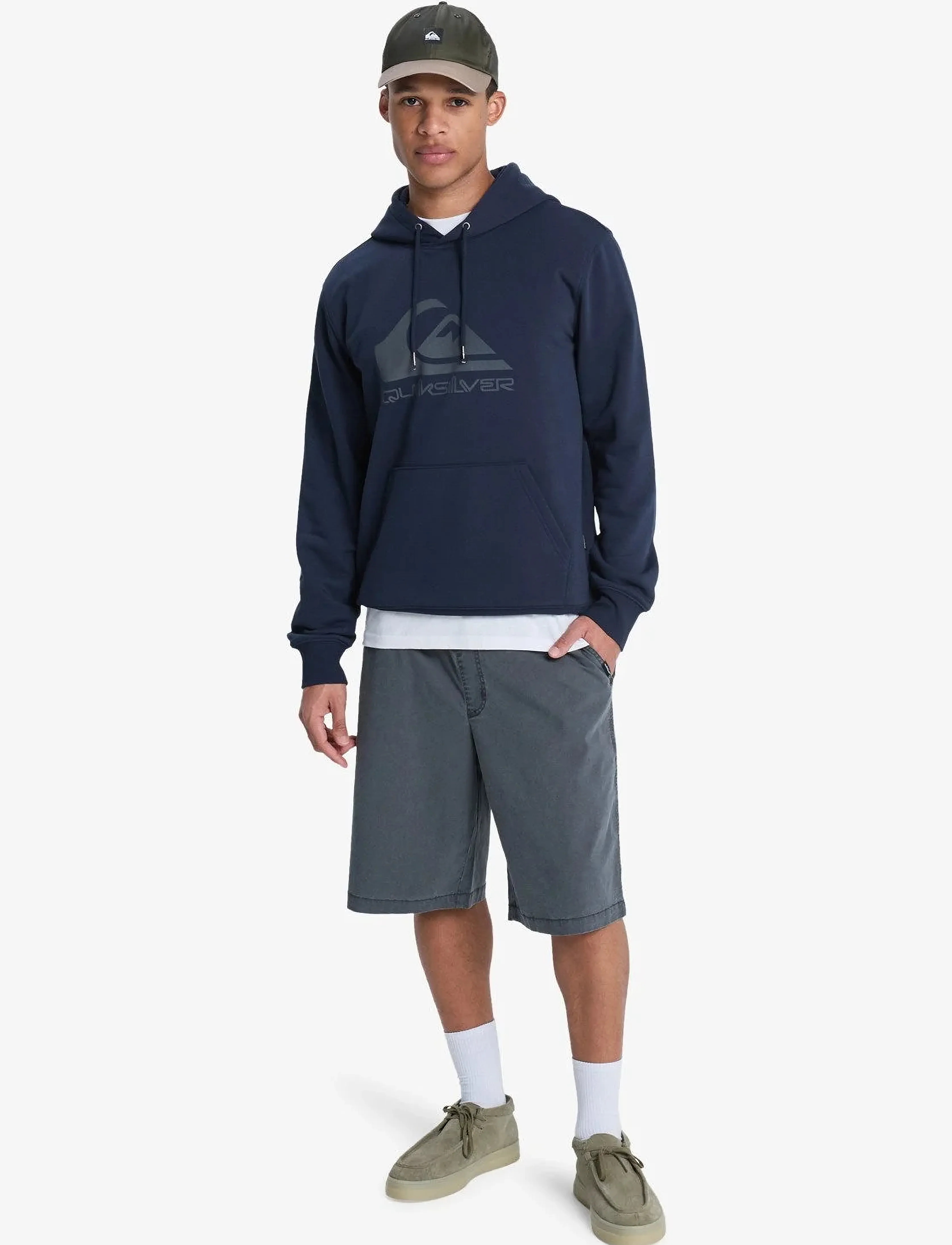 Quiksilver - COMP LOGO HOODIE - overdele - dark navy - 4