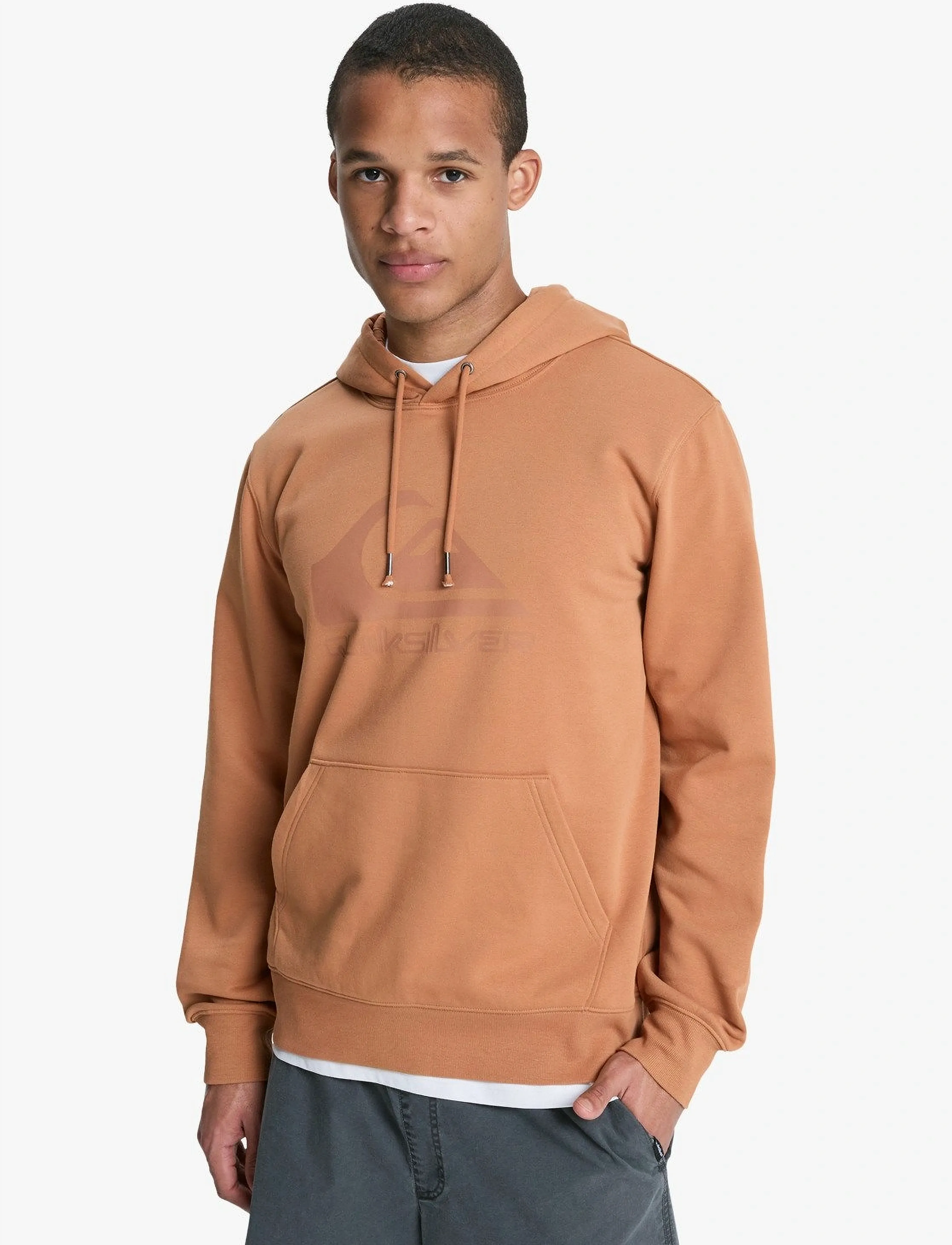 Quiksilver Comp Logo Hoodie, L, Beige, Sport Sweatshirts & Hoodies > Sport Hoodies, Herre