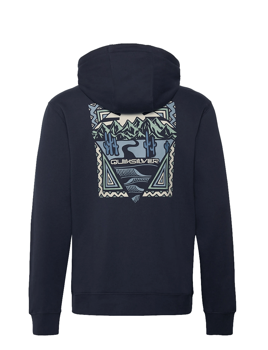 Quiksilver - GRAPHIC HOODIE - tops - dark navy - 2
