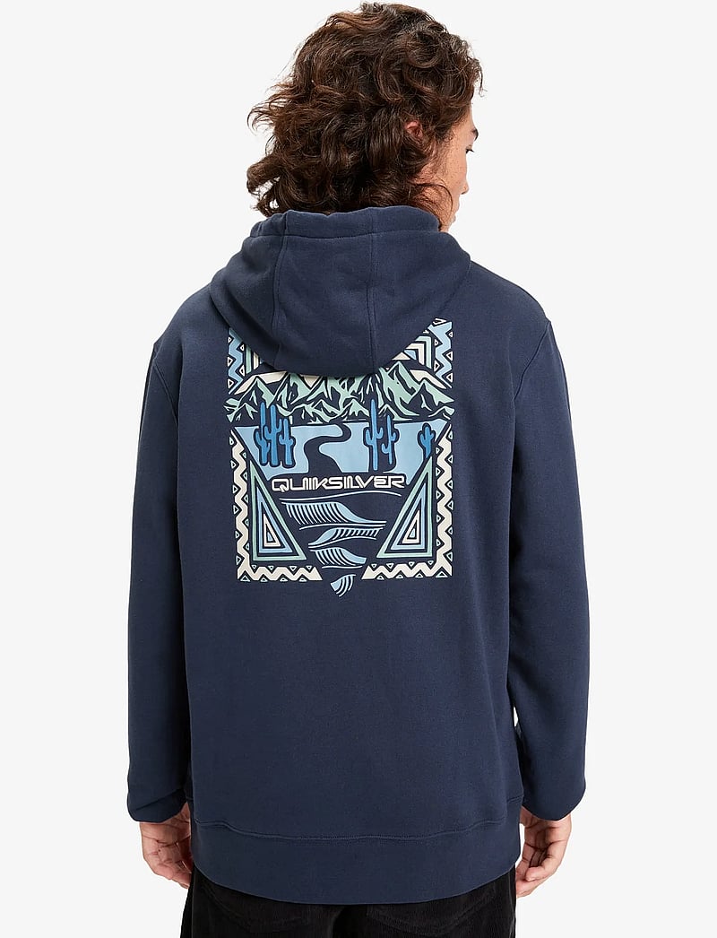 Quiksilver - GRAPHIC HOODIE - huvtröjor - dark navy - 3