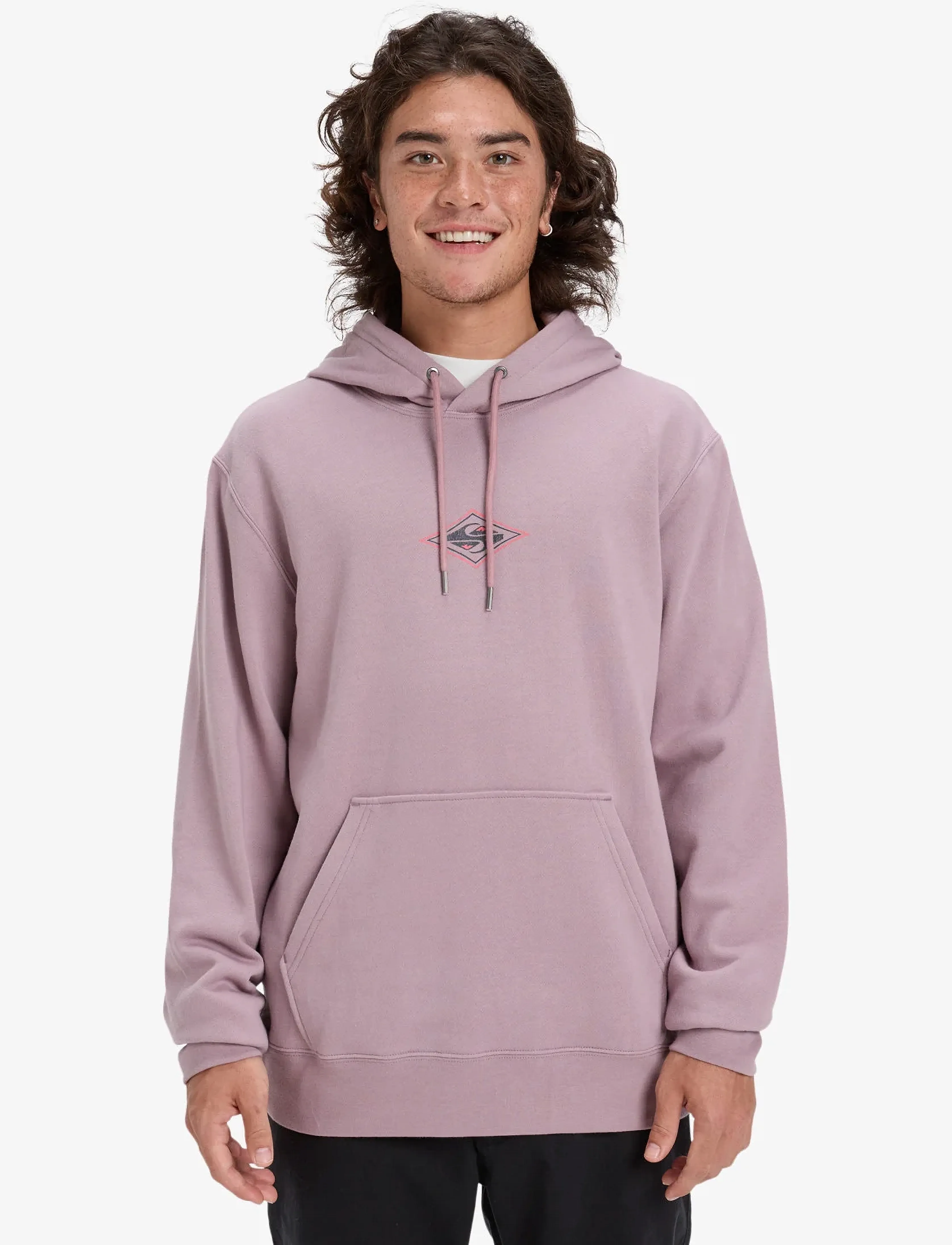 Quiksilver Graphic Hoodie, M, Purple, Sport Sweatshirts & Hoodies > Sport Hoodies, Herre