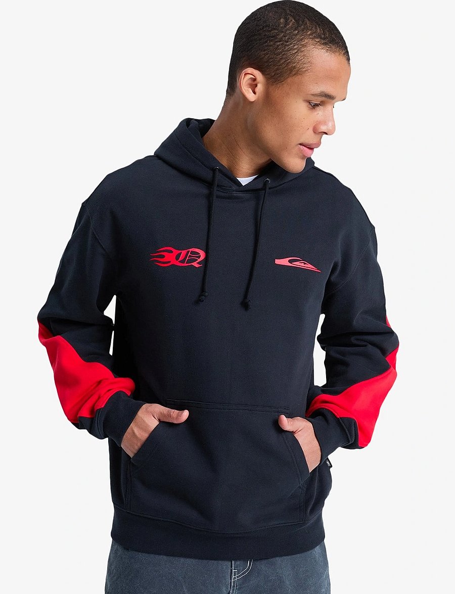 Quiksilver - MERCURY TRIDENT HOOD - oberteile - black - 0