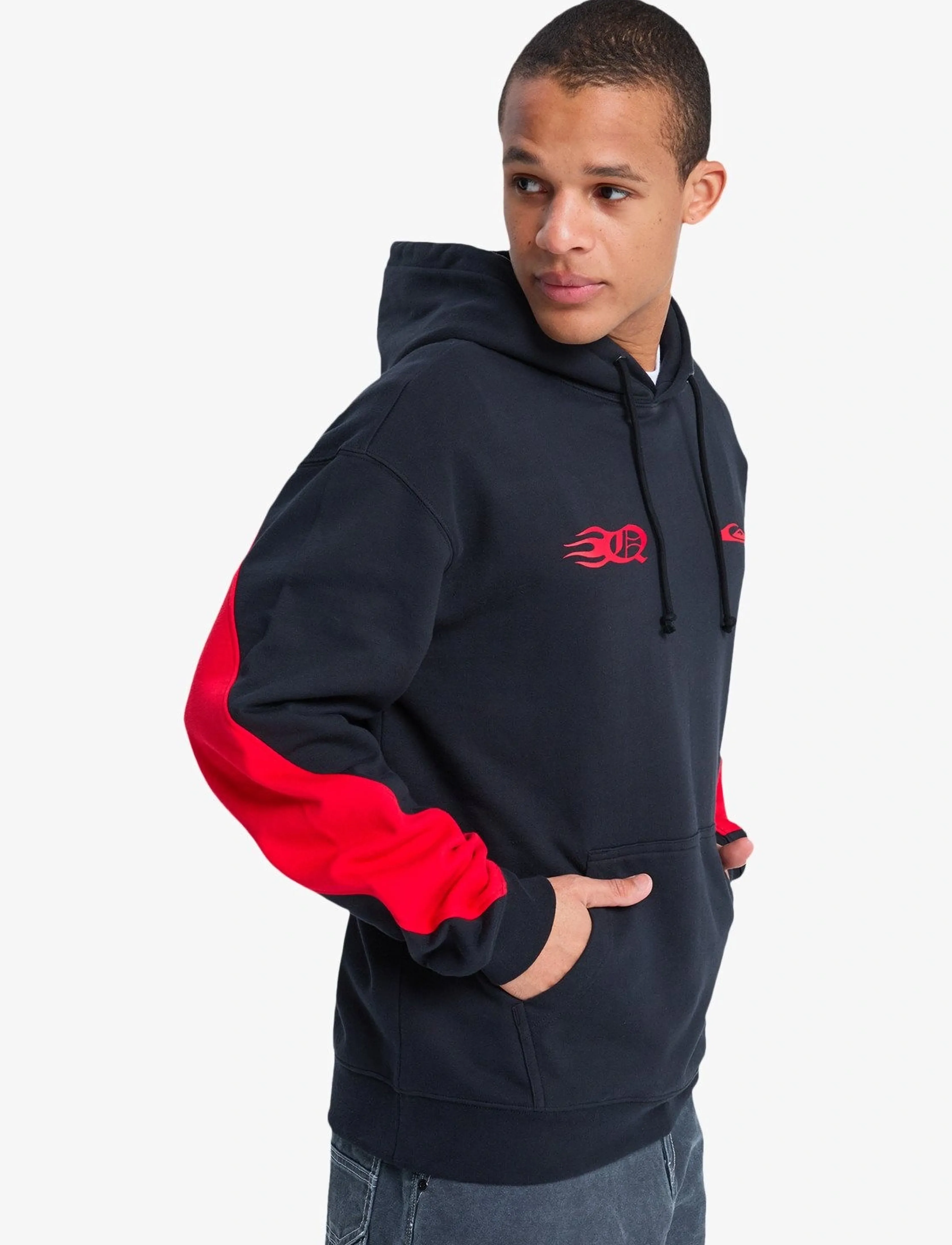 Quiksilver - MERCURY TRIDENT HOOD - kapuzenpullover - black - 5