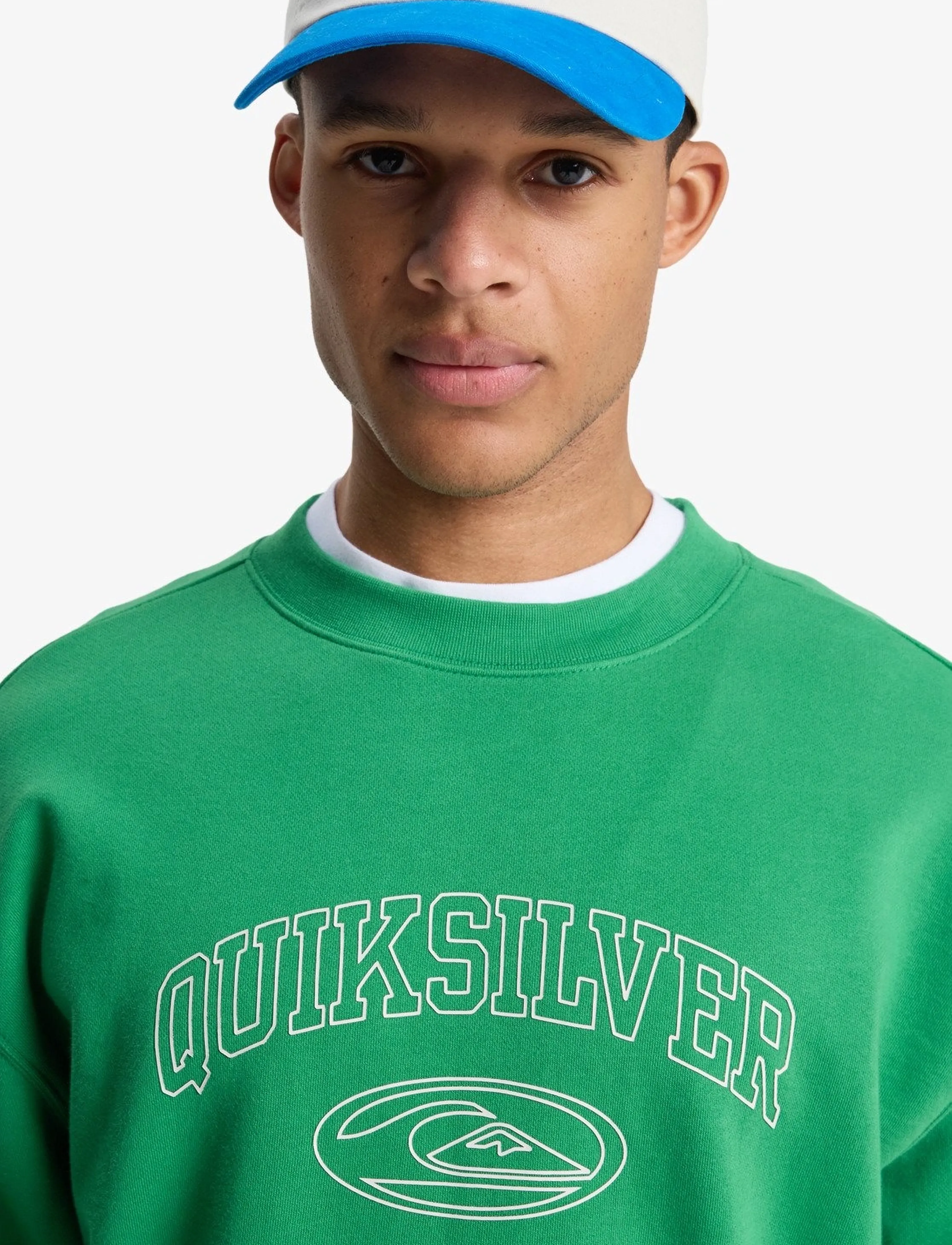 Quiksilver - NEW ICONIC CREW - oberteile - leprechaun - 5