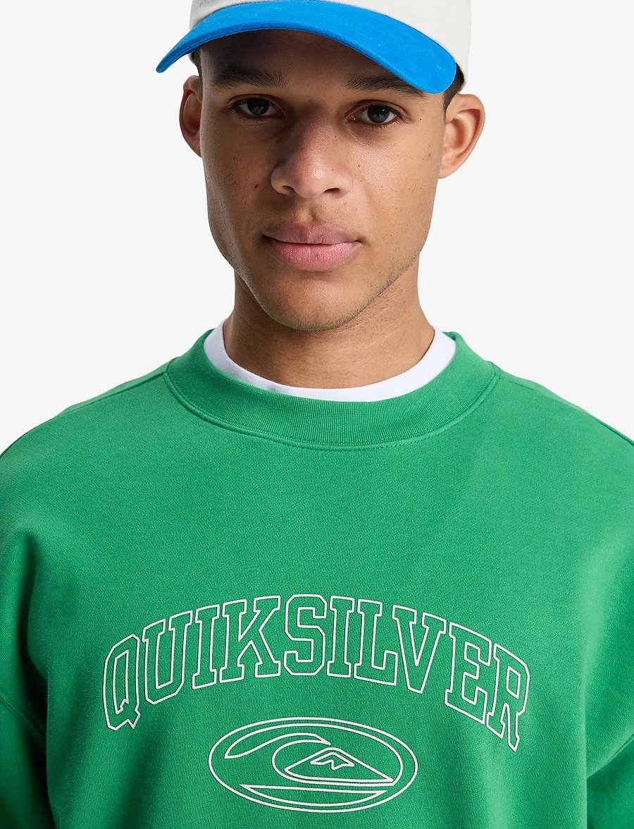 Quiksilver - NEW ICONIC CREW - oberteile - leprechaun - 5