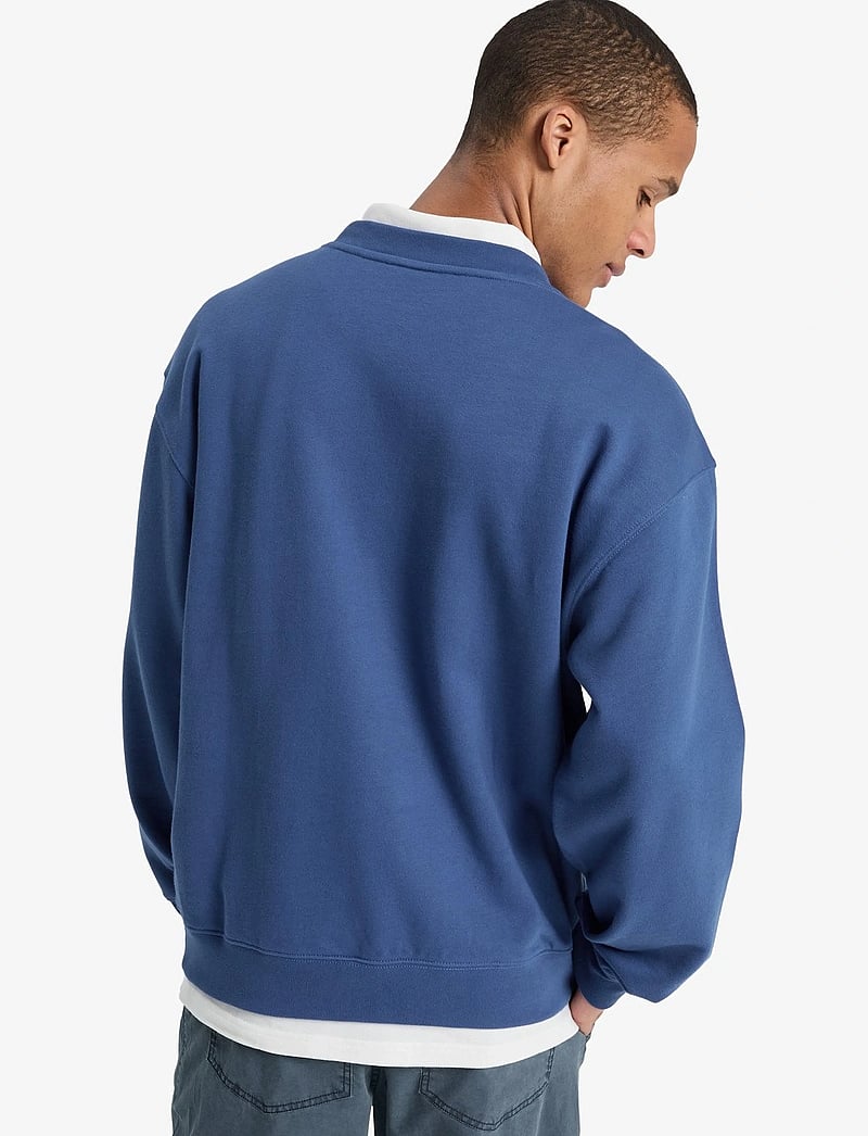 Quiksilver - NEW ICONIC CREW - oberteile - monaco blue - 3