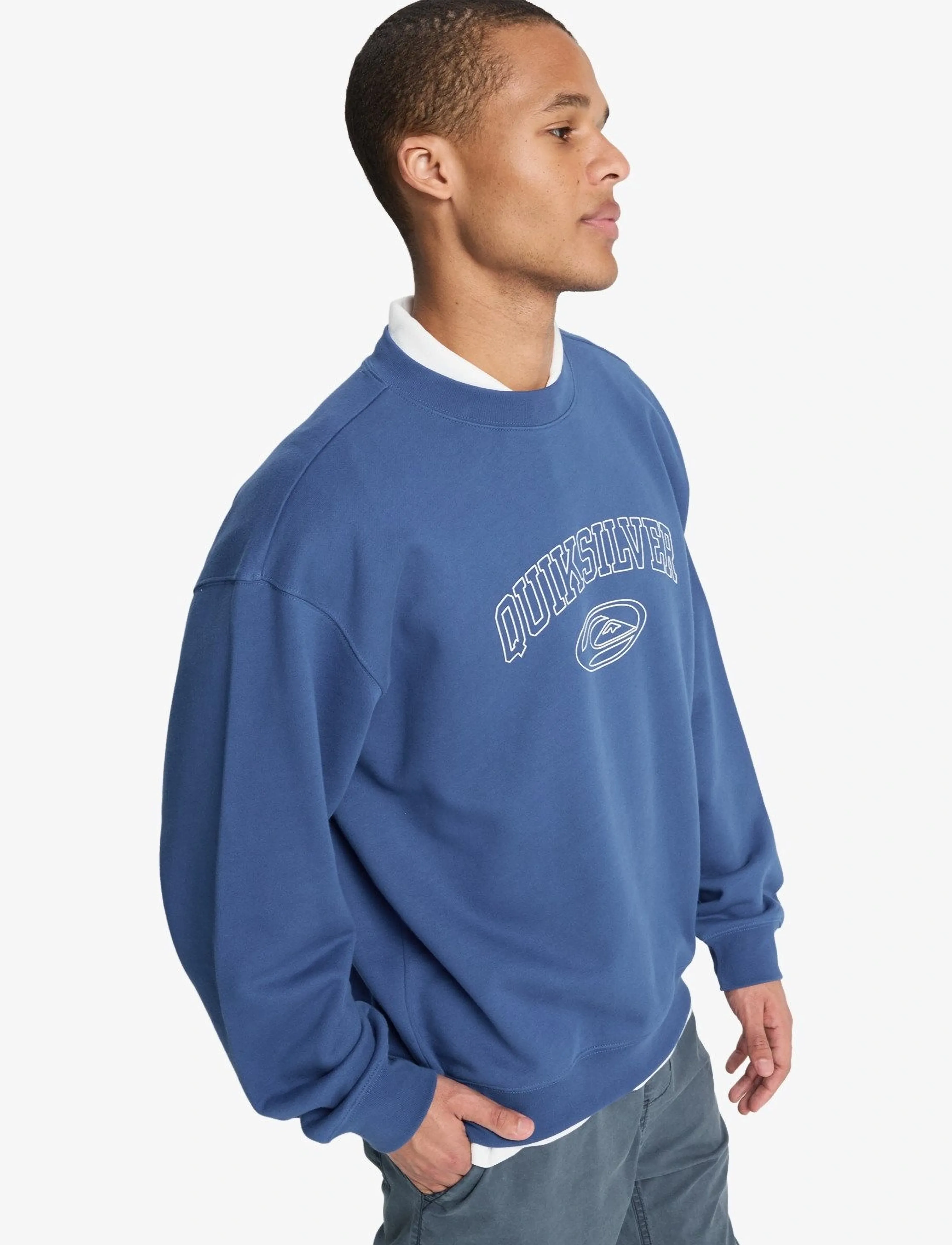 Quiksilver - NEW ICONIC CREW - sport - monaco blue - 5