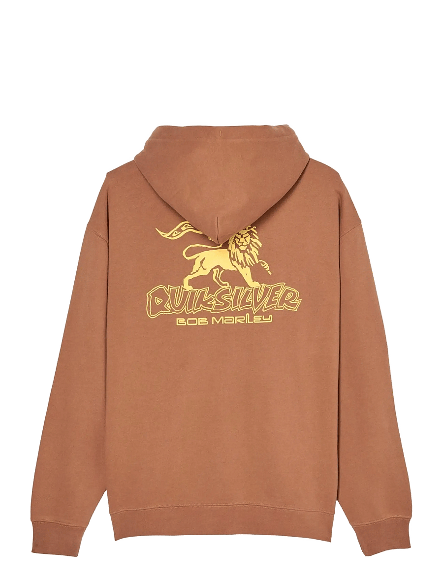 Quiksilver - BM ZION HOODIE - huvtröjor - rawhide - 2