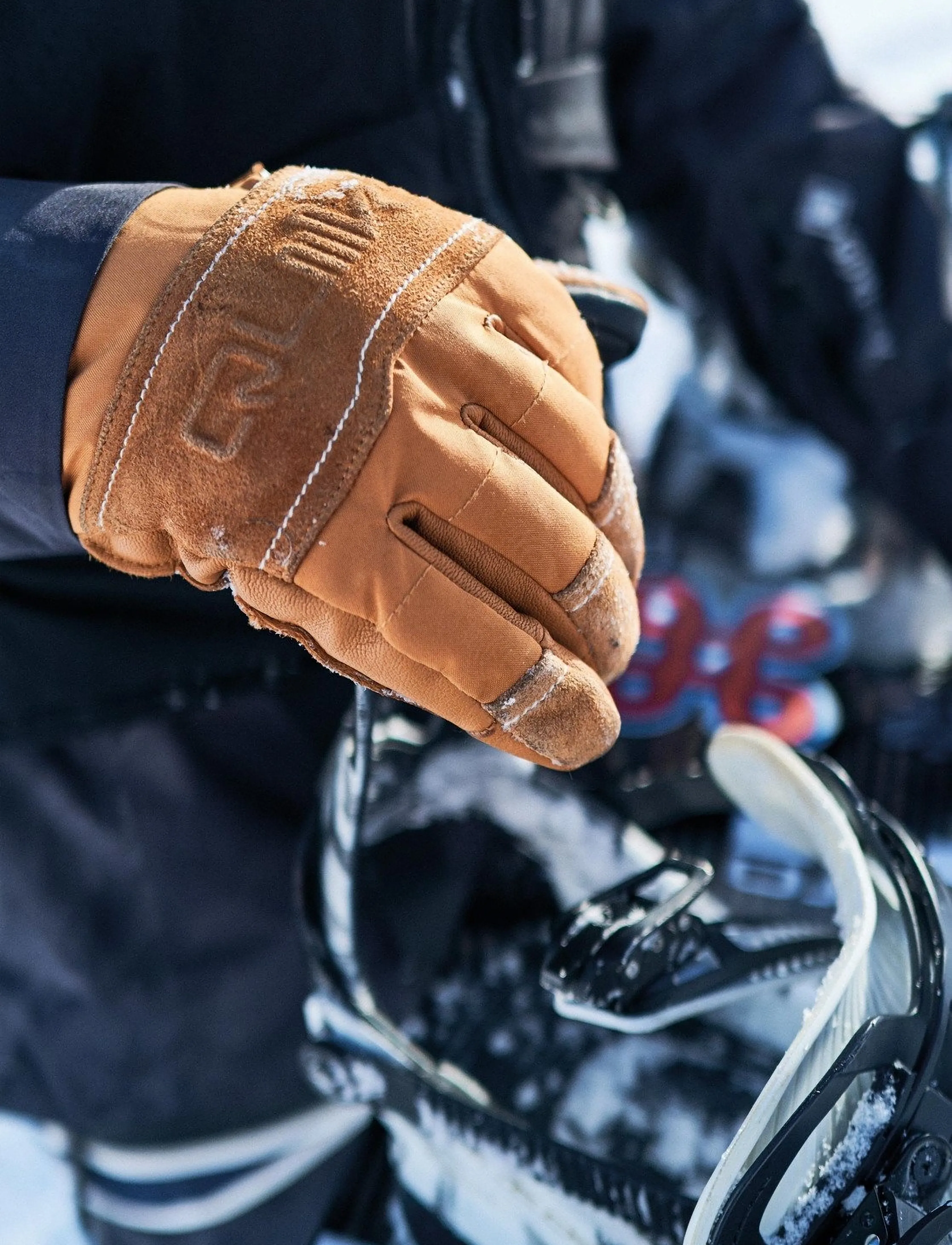 Quiksilver - SQUAD GLOVE - fingervantar - almond - 4