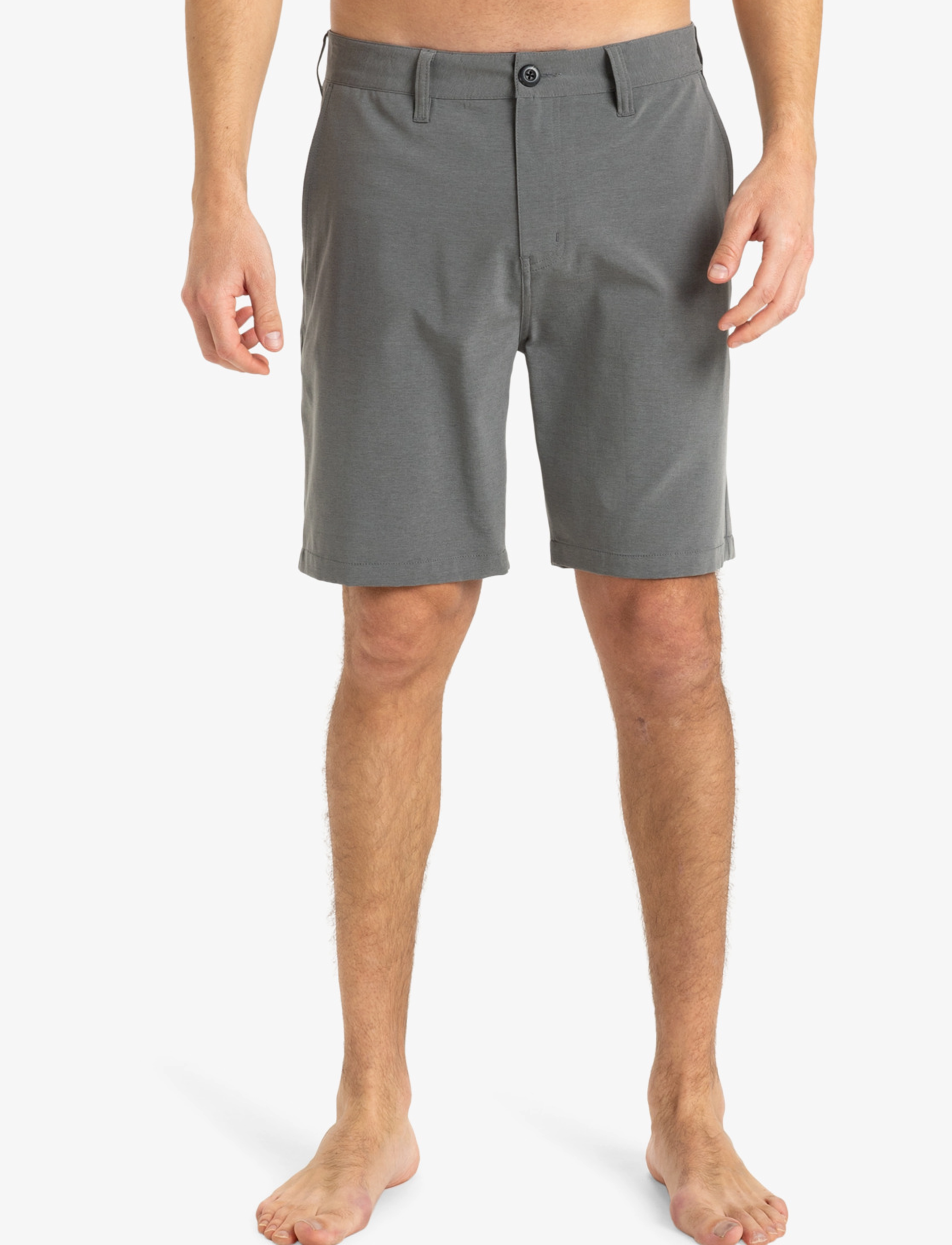 Quiksilver Union Heather Amph 19, 28, Grey, Sport Badetøj > Sport Swim Shorts, Herre