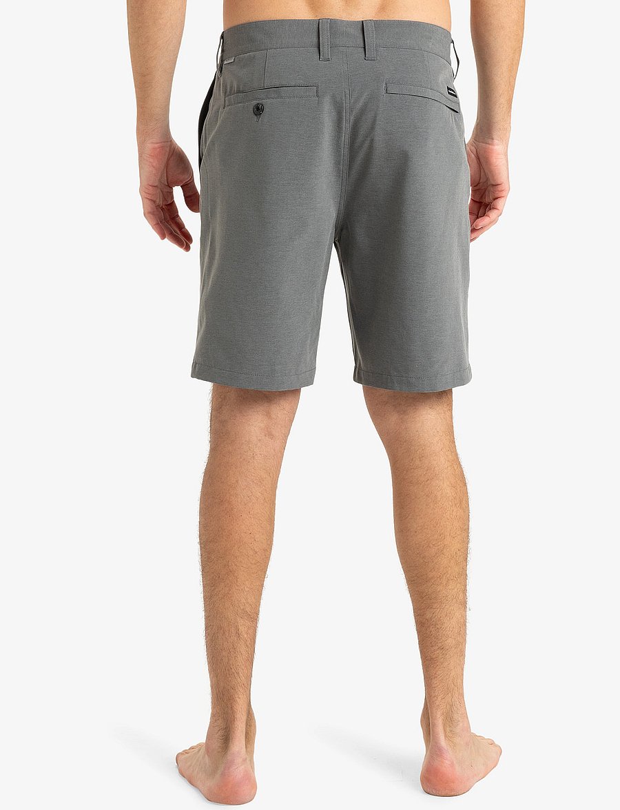 Quiksilver - UNION HEATHER AMPH 19 - freizeit shorts - black heather - 3