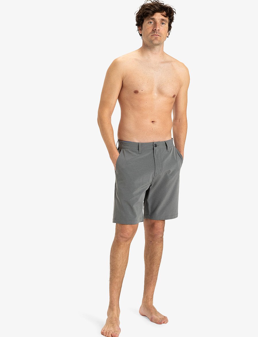 Quiksilver - UNION HEATHER AMPH 19 - freizeit shorts - black heather - 4