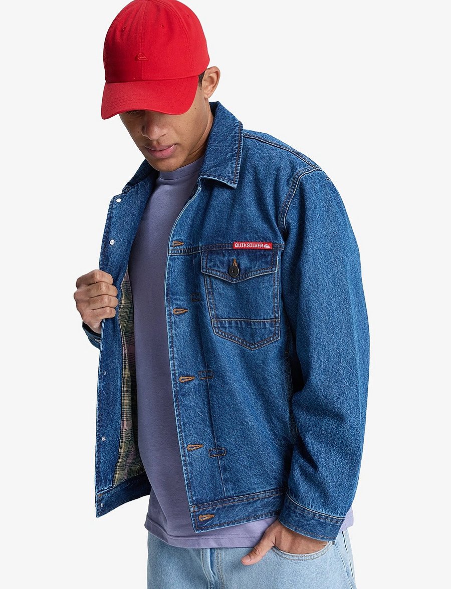 Quiksilver - ALL RIDE DENIM JKT - vabaaja jakid - medium blue - 0