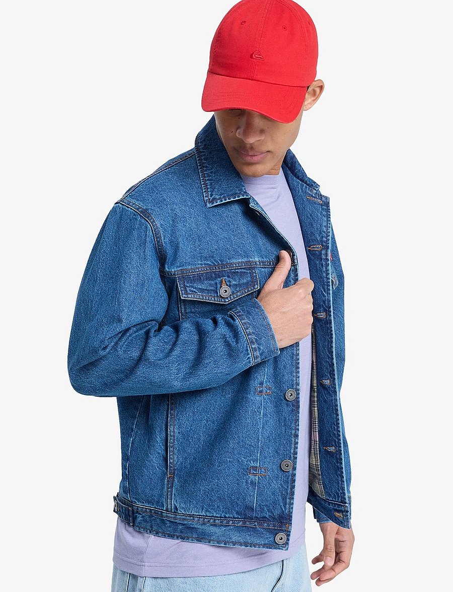 Quiksilver - ALL RIDE DENIM JKT - vabaaja jakid - medium blue - 3