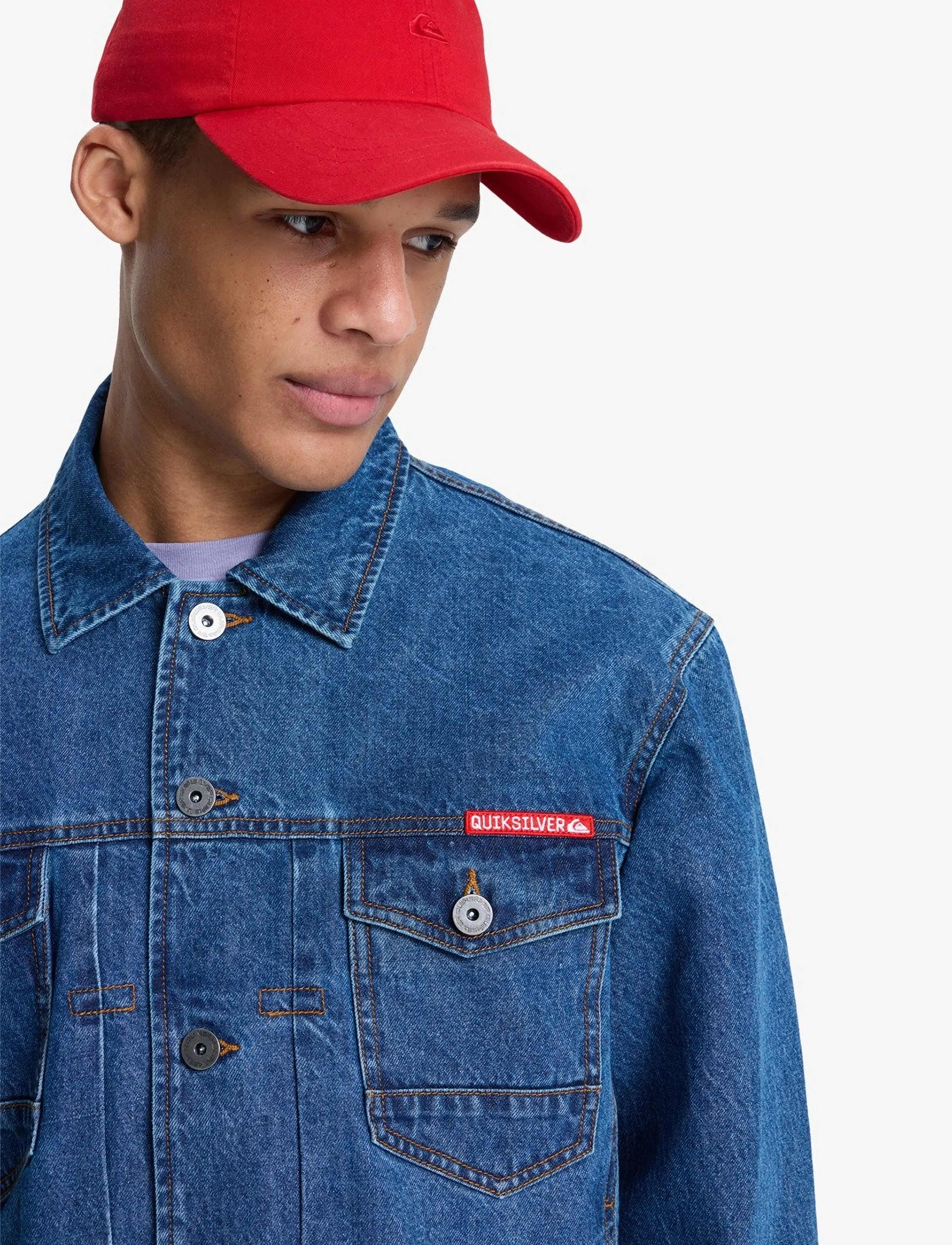 Quiksilver - ALL RIDE DENIM JKT - sportsjakker - medium blue - 5