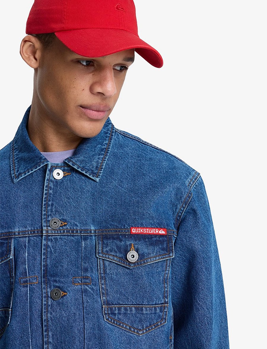 Quiksilver - ALL RIDE DENIM JKT - vabaaja jakid - medium blue - 5