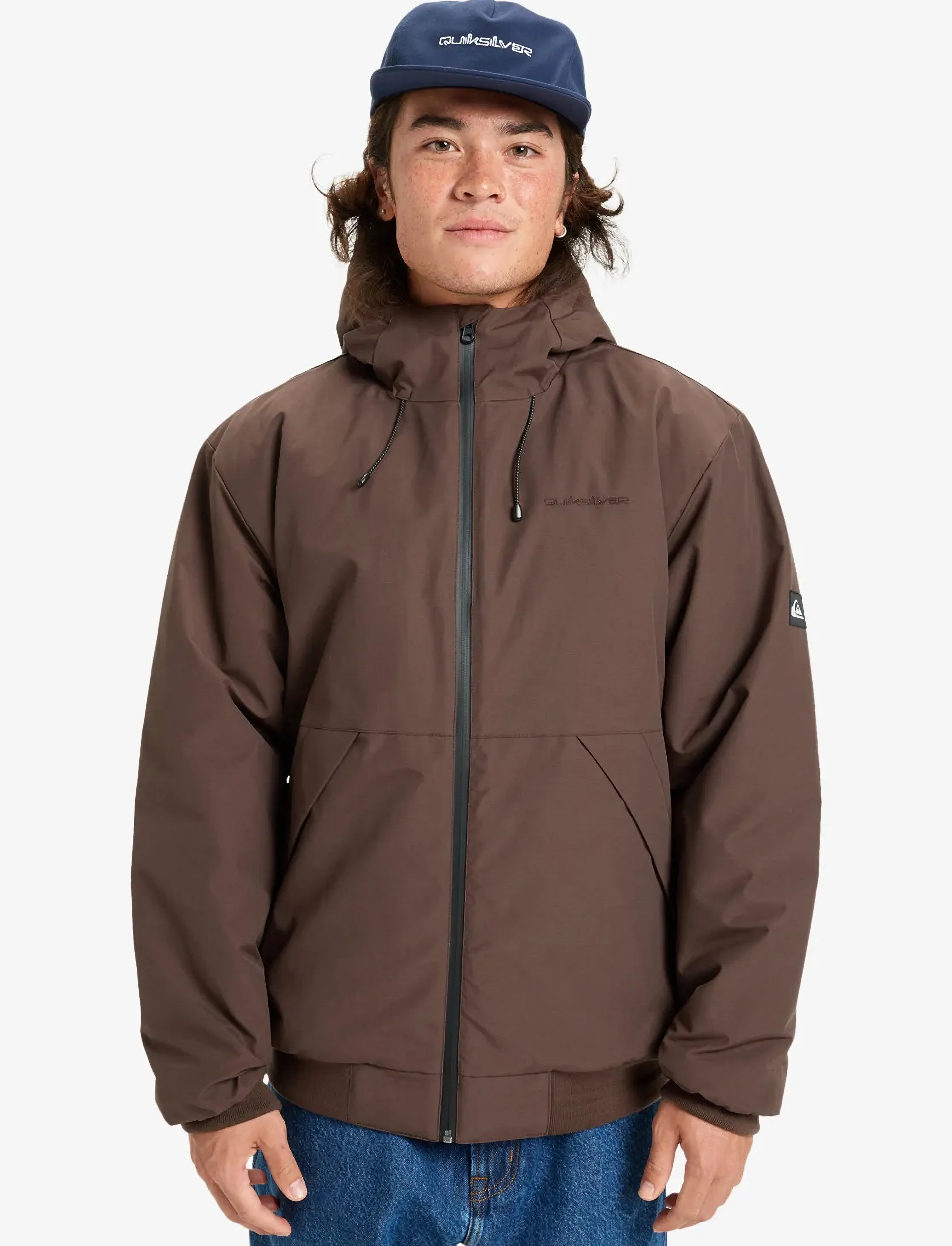 Quiksilver Brooks 3K Jacket, L, Brown, Sport Jackets > Sport Casual Jackets, Herre