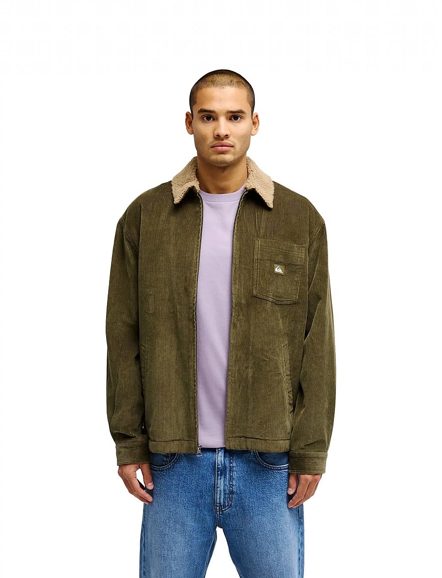 Quiksilver - SHERPA HARRINGTON JACKET - fleece & midlayer - grape leaf - 0