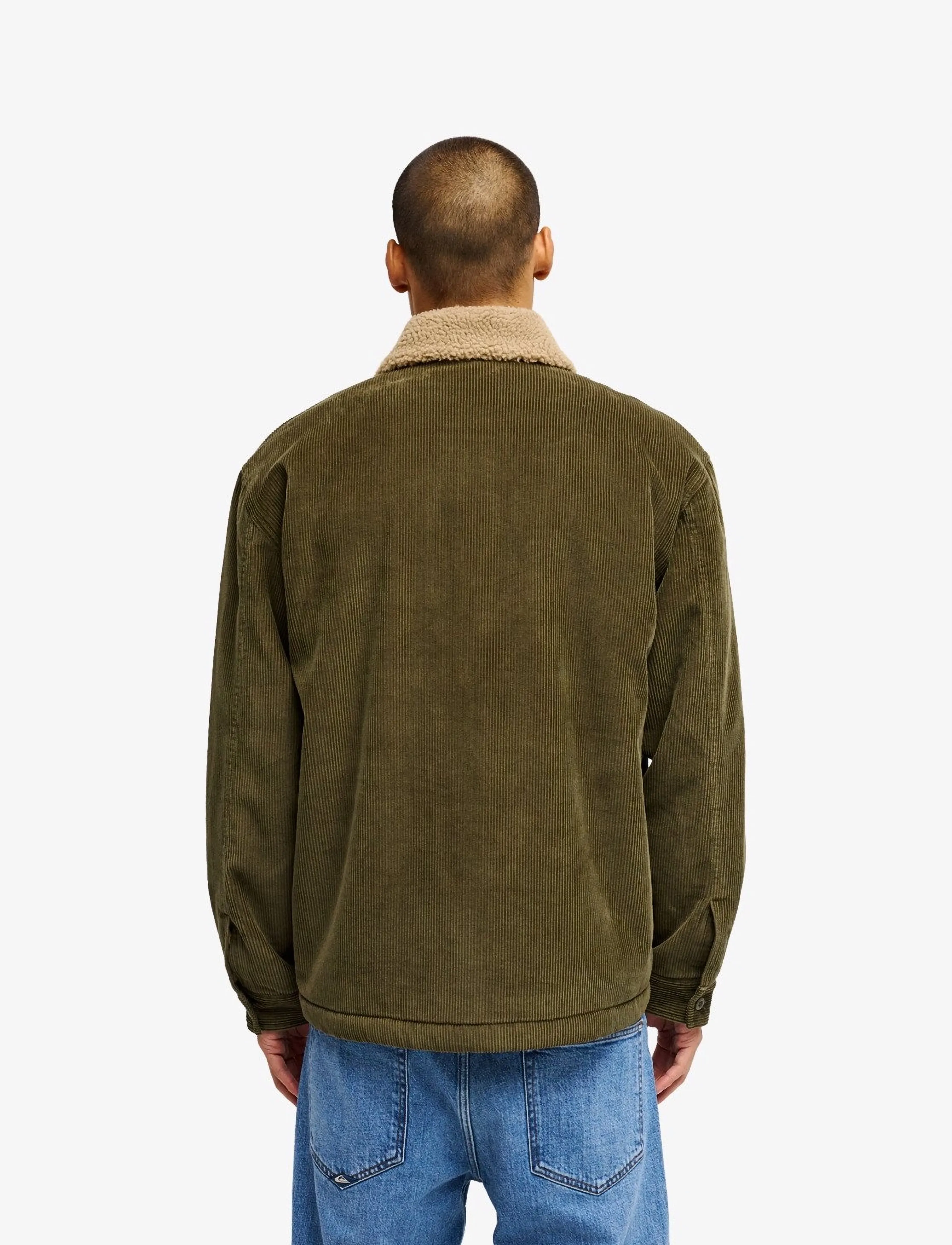 Quiksilver - SHERPA HARRINGTON JACKET - fleece og mellemlag - grape leaf - 3