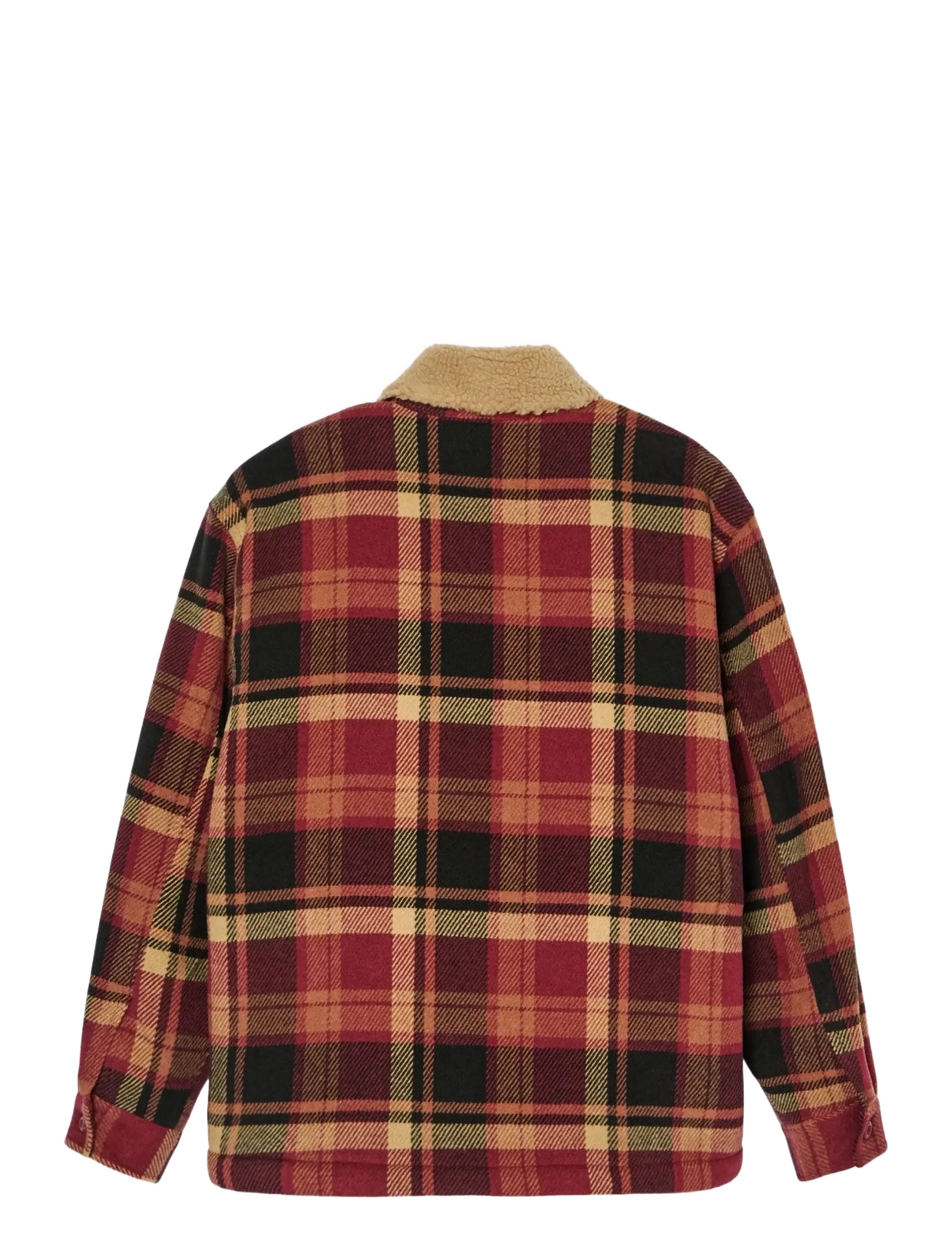 Quiksilver - SHERPA HARRINGTON JACKET - fleeces & midlayers - surf sherpa oxblood - 2