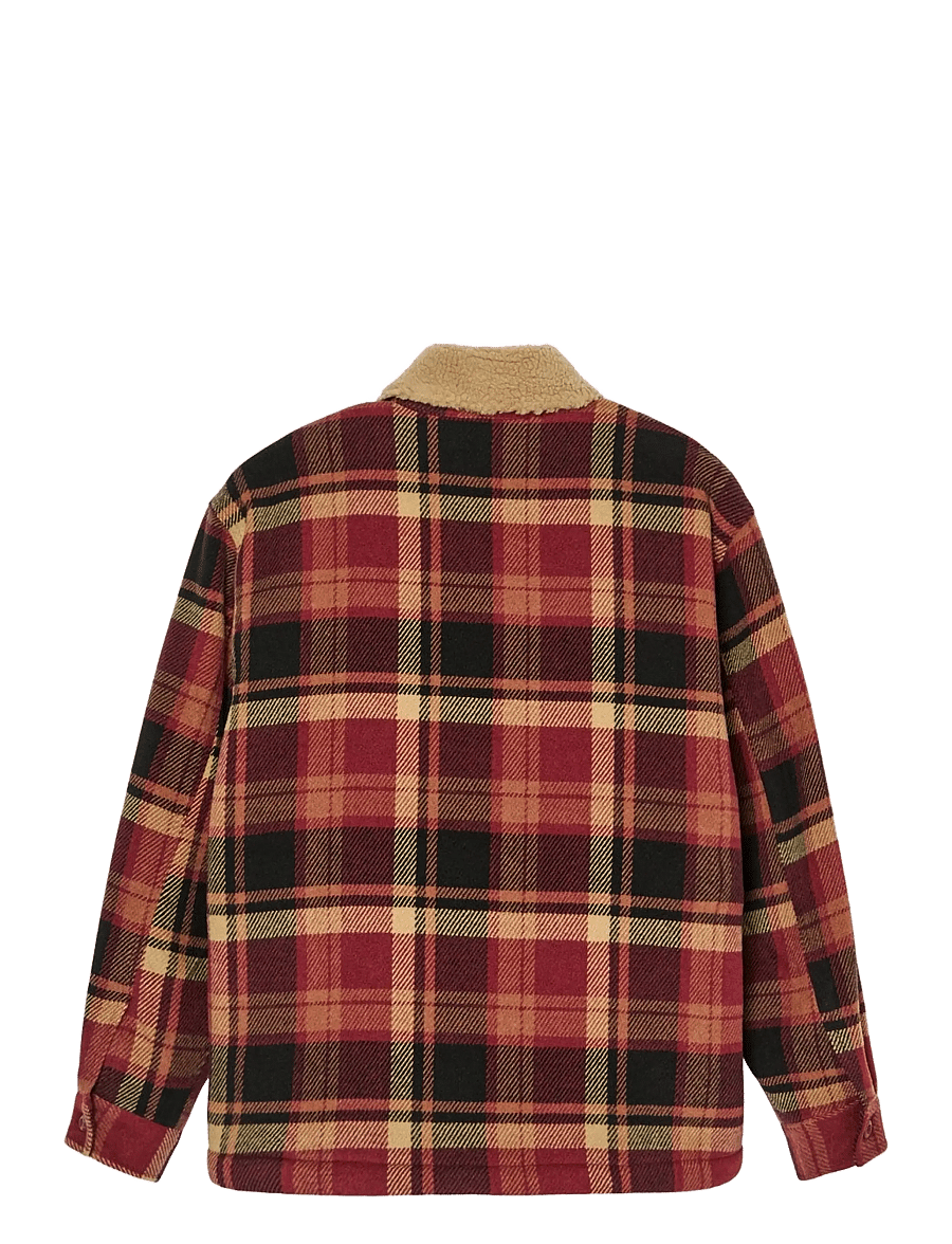 Quiksilver - SHERPA HARRINGTON JACKET - fleece & midlayer - surf sherpa oxblood - 2