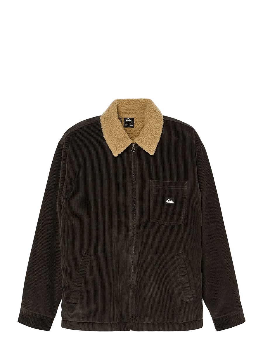 Quiksilver - SHERPA HARRINGTON JACKET - fleece & midlayer - tarmac - 1