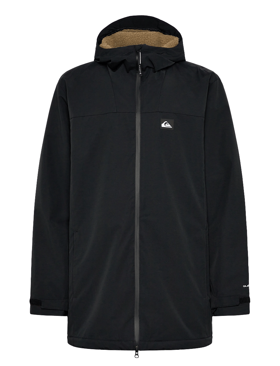 Quiksilver - OVERCAST 3K PARKA - parkasjackor - black - 1