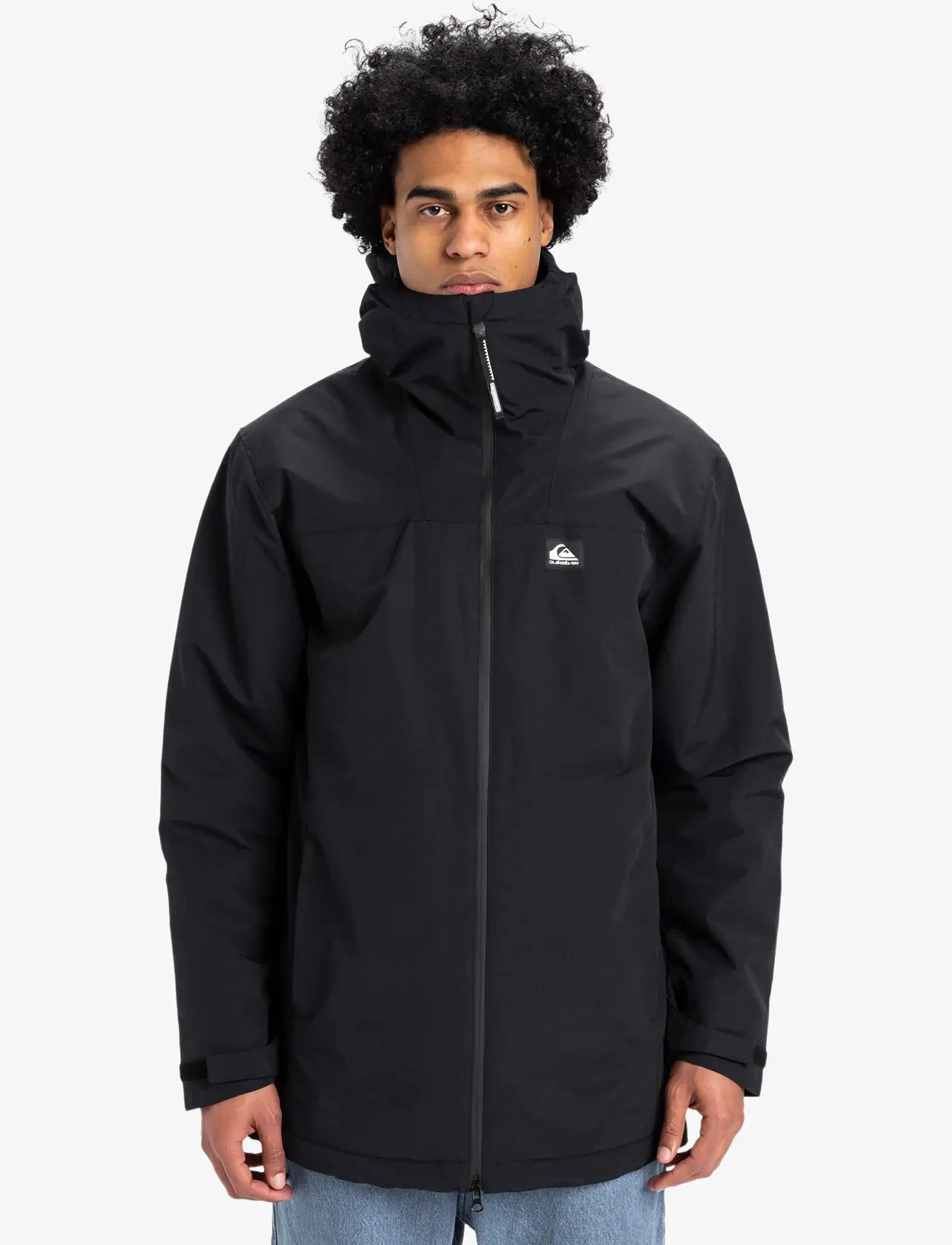 Quiksilver Overcast 3K Parka, L, Black, Sport Jackets > Sport Parkas, Herre