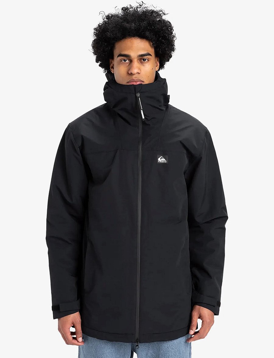 Quiksilver - OVERCAST 3K PARKA - parkasjackor - black - 0