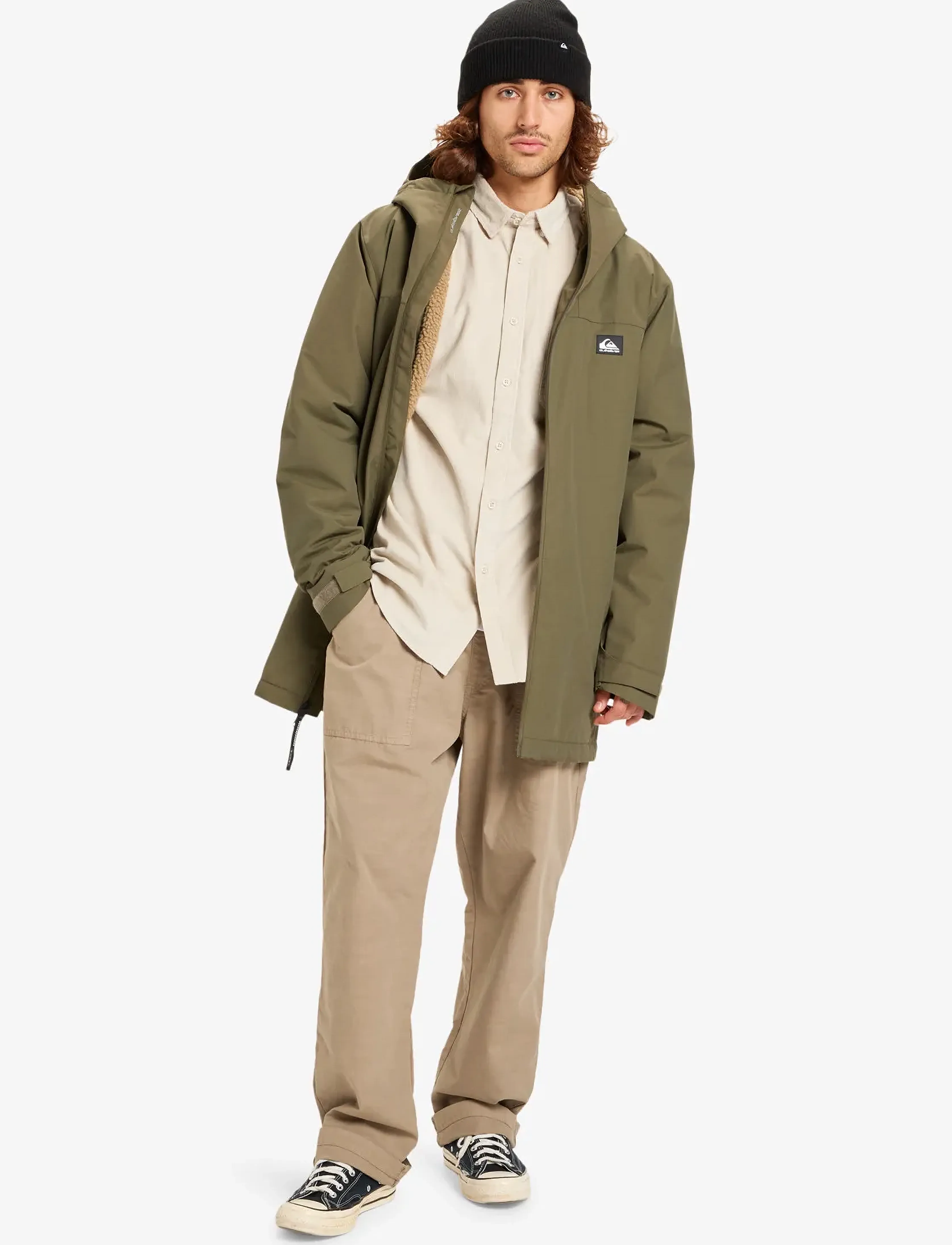 Quiksilver - OVERCAST 3K PARKA - parka coats - grape leaf - 4