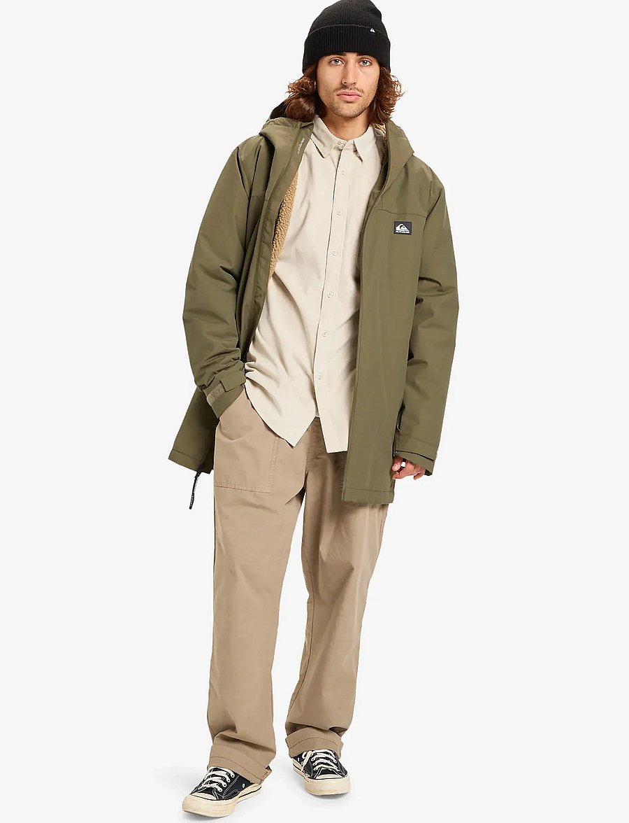 Quiksilver - OVERCAST 3K PARKA - parka coats - grape leaf - 4