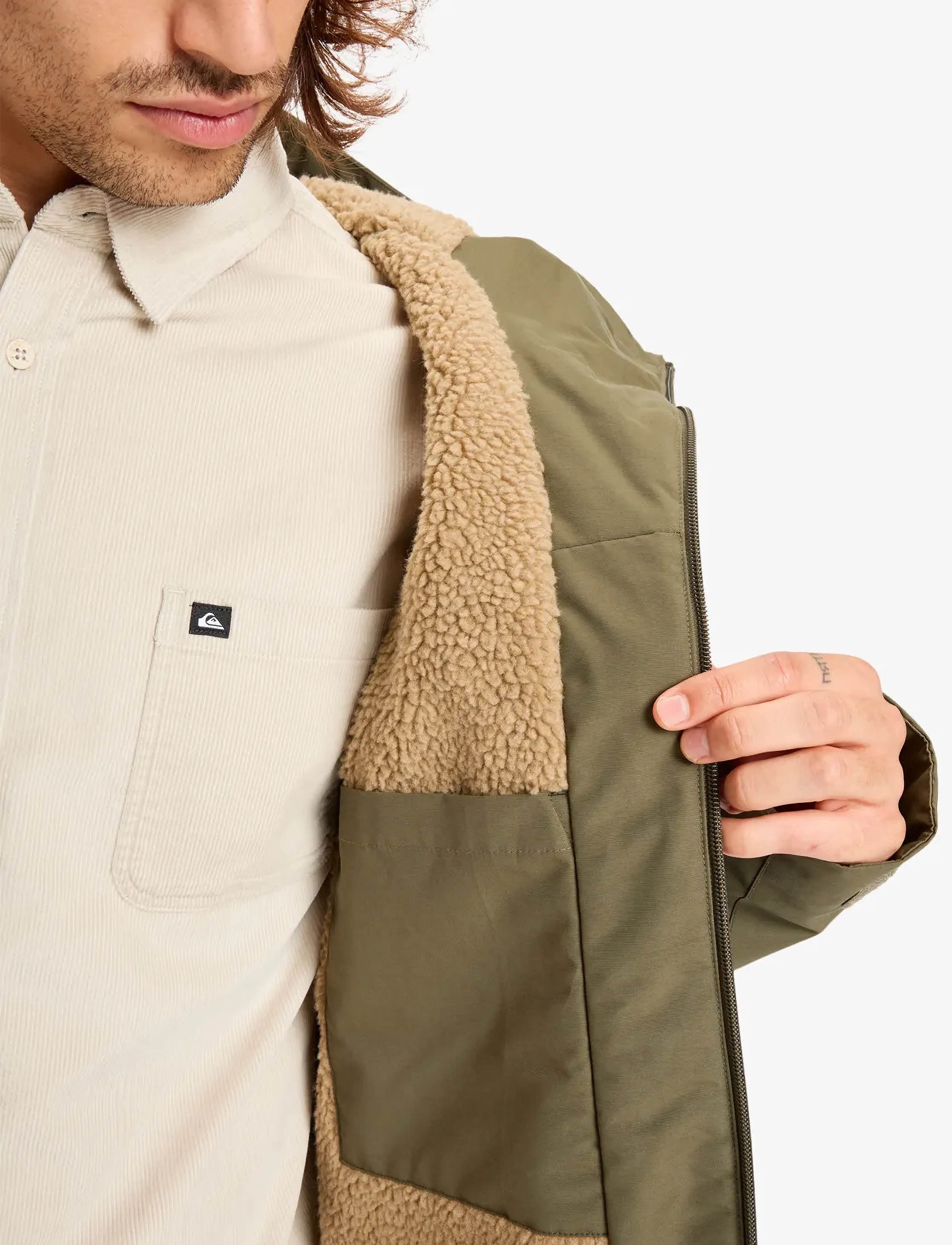 Quiksilver OVERCAST 3K PARKA - Kläder - GRAPE LEAF / khaki/green