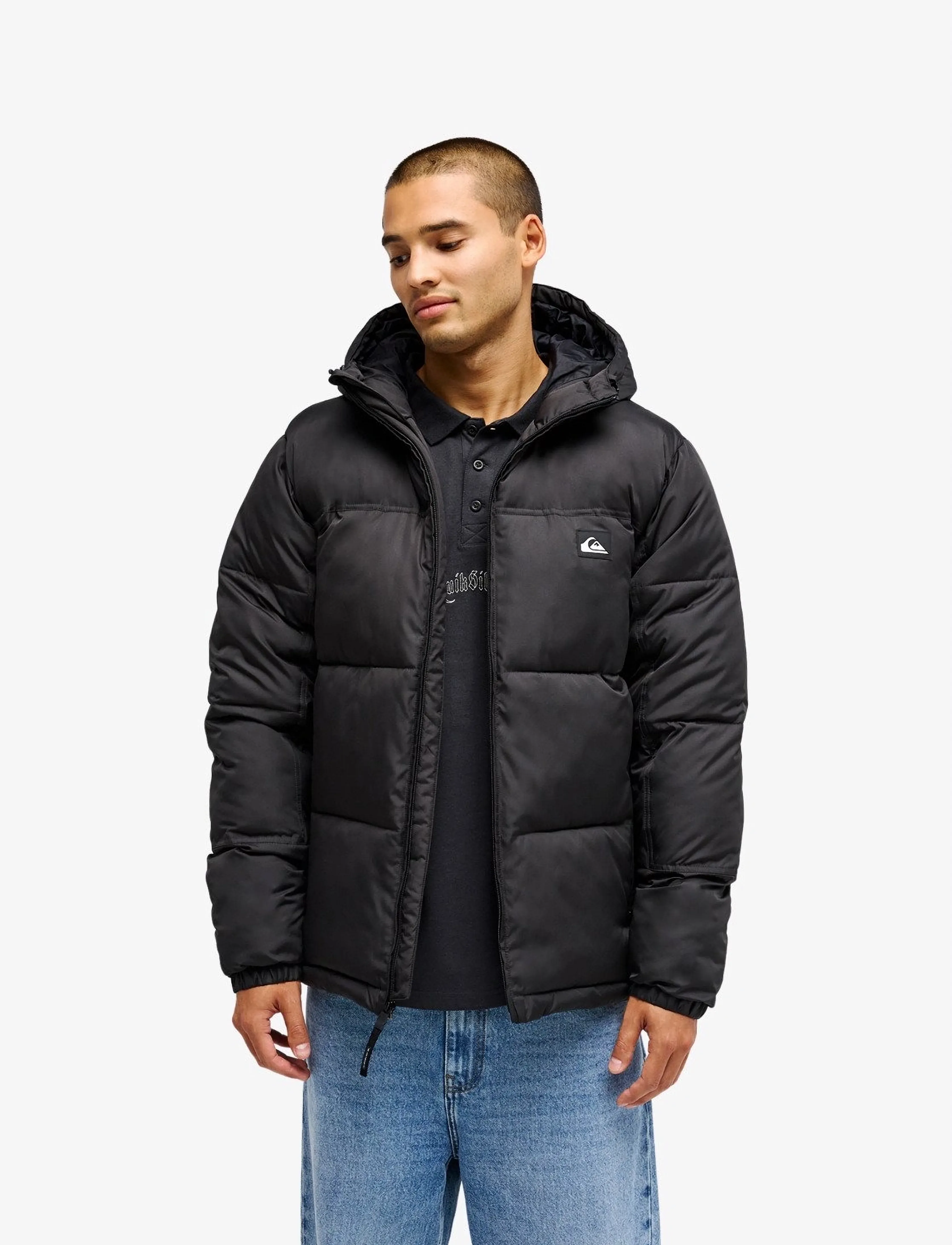 Quiksilver - COLD DAYS HOODIE - sulejoped ja voodriga joped - black - 0