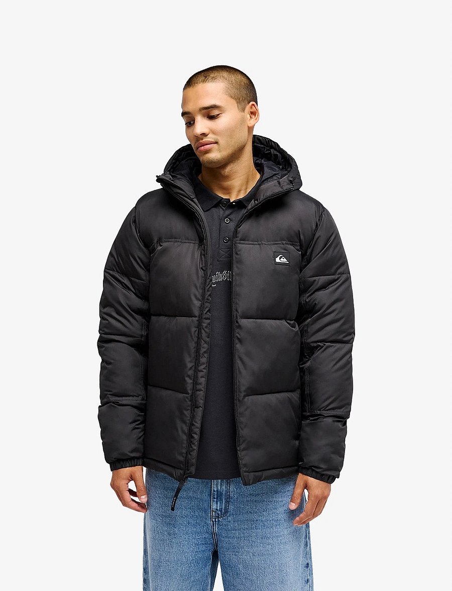Quiksilver - COLD DAYS HOODIE - sulejoped ja voodriga joped - black - 0