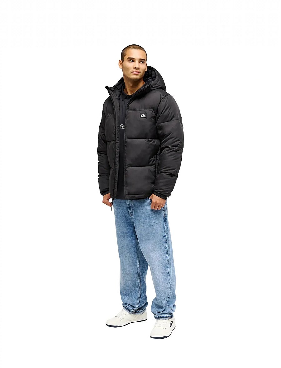 Quiksilver - COLD DAYS HOODIE - sulejoped ja voodriga joped - black - 4