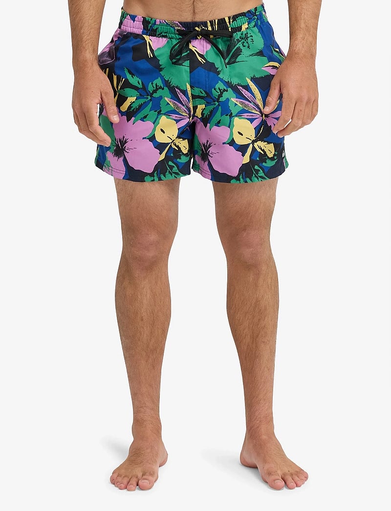 Quiksilver - EVERYDAY PRINTED VOLLEY 15 - shorts de bain - dark navy interact floral - 0